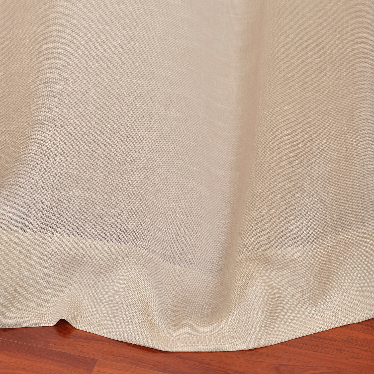 Sand Faux Linen Grommet Semi Sheer Curtain