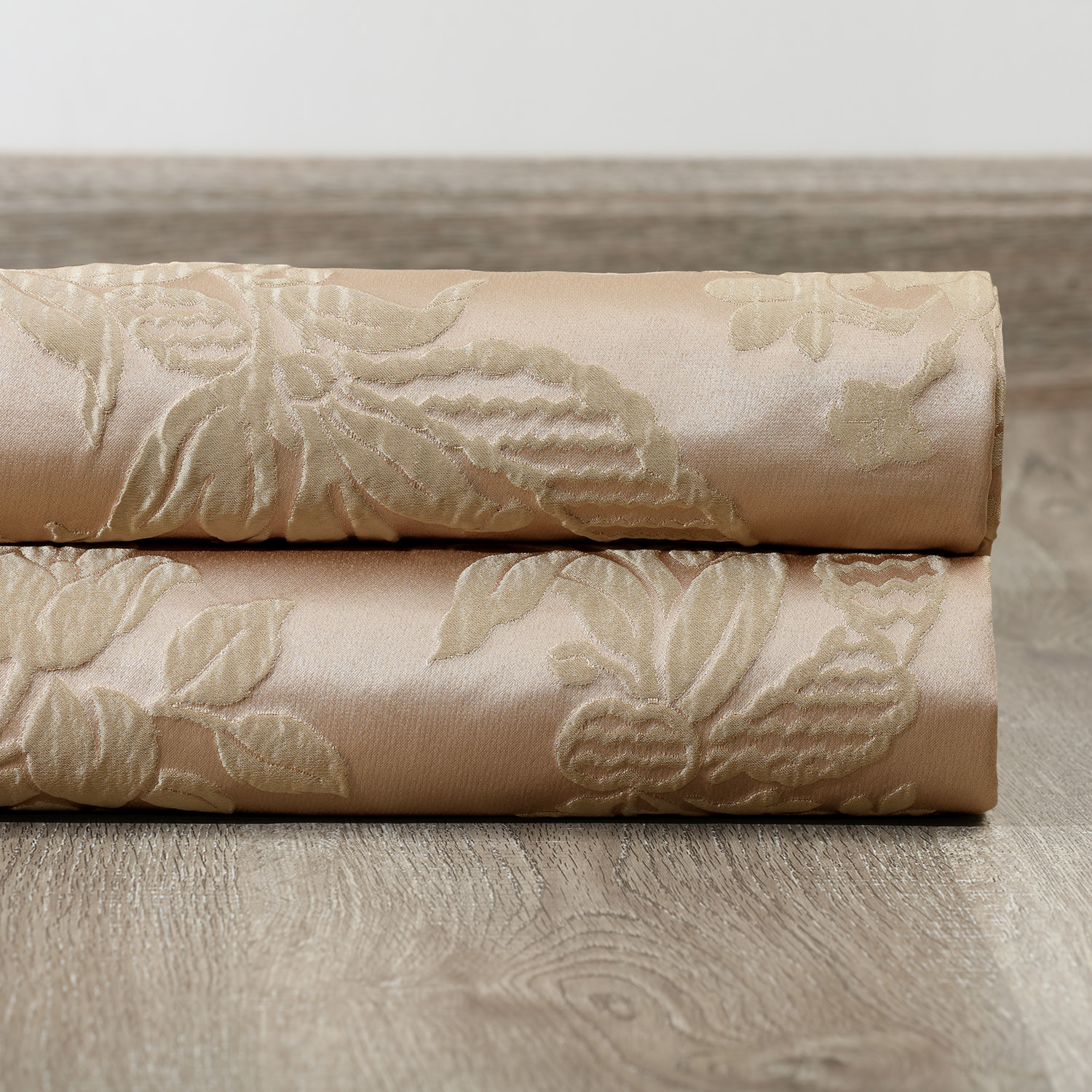 Magdelena Beige &amp; Gold Designer Damask Swatch