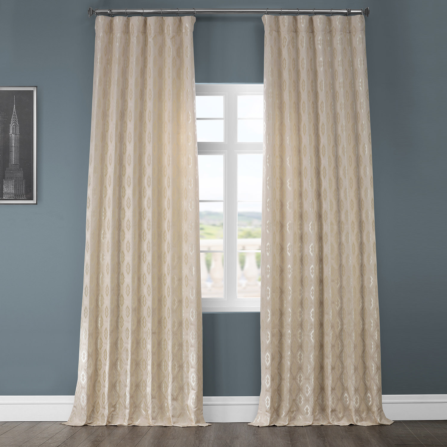 Paragon Sand Designer Jacquard Curtain