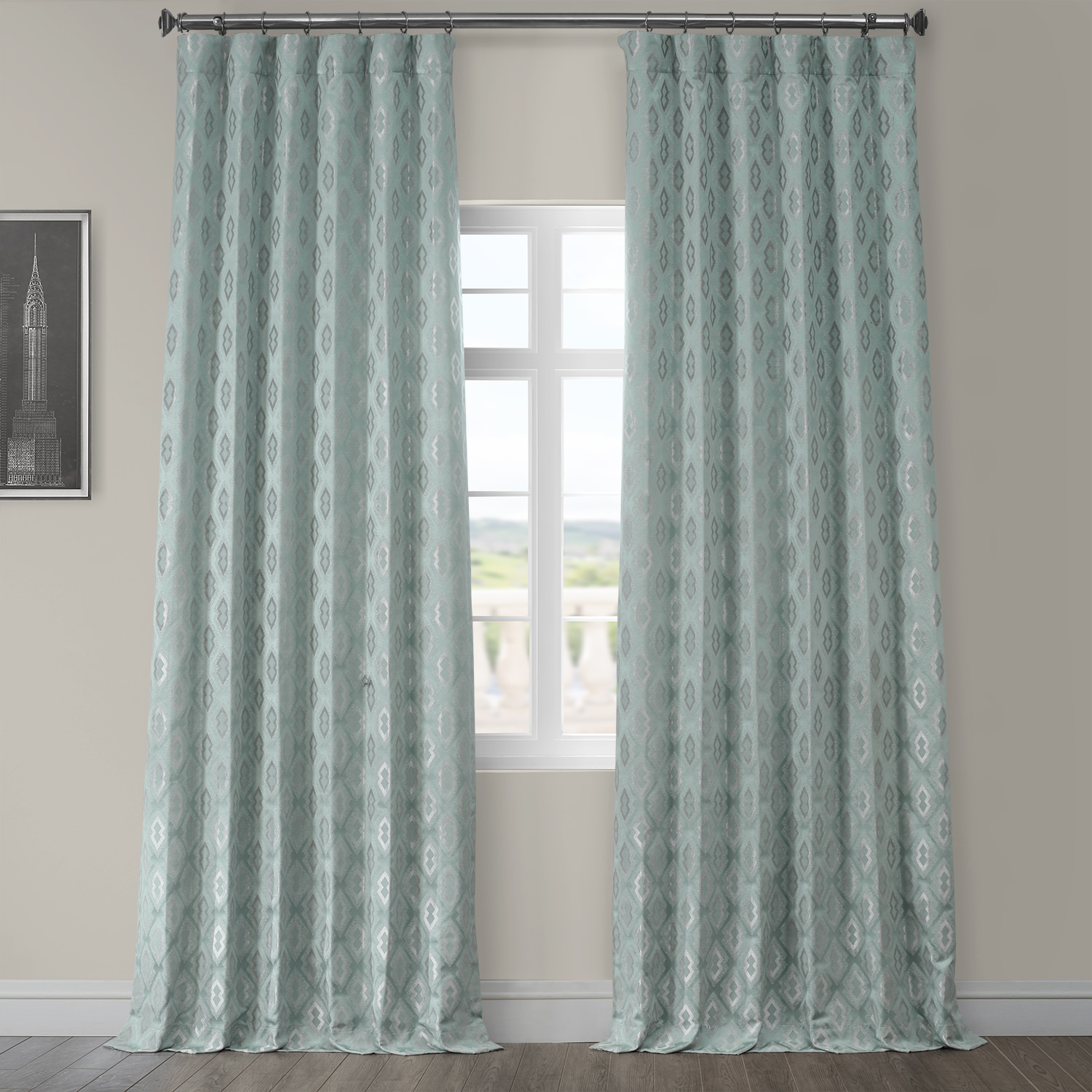 Paragon Larimar Designer Jacquard Curtain