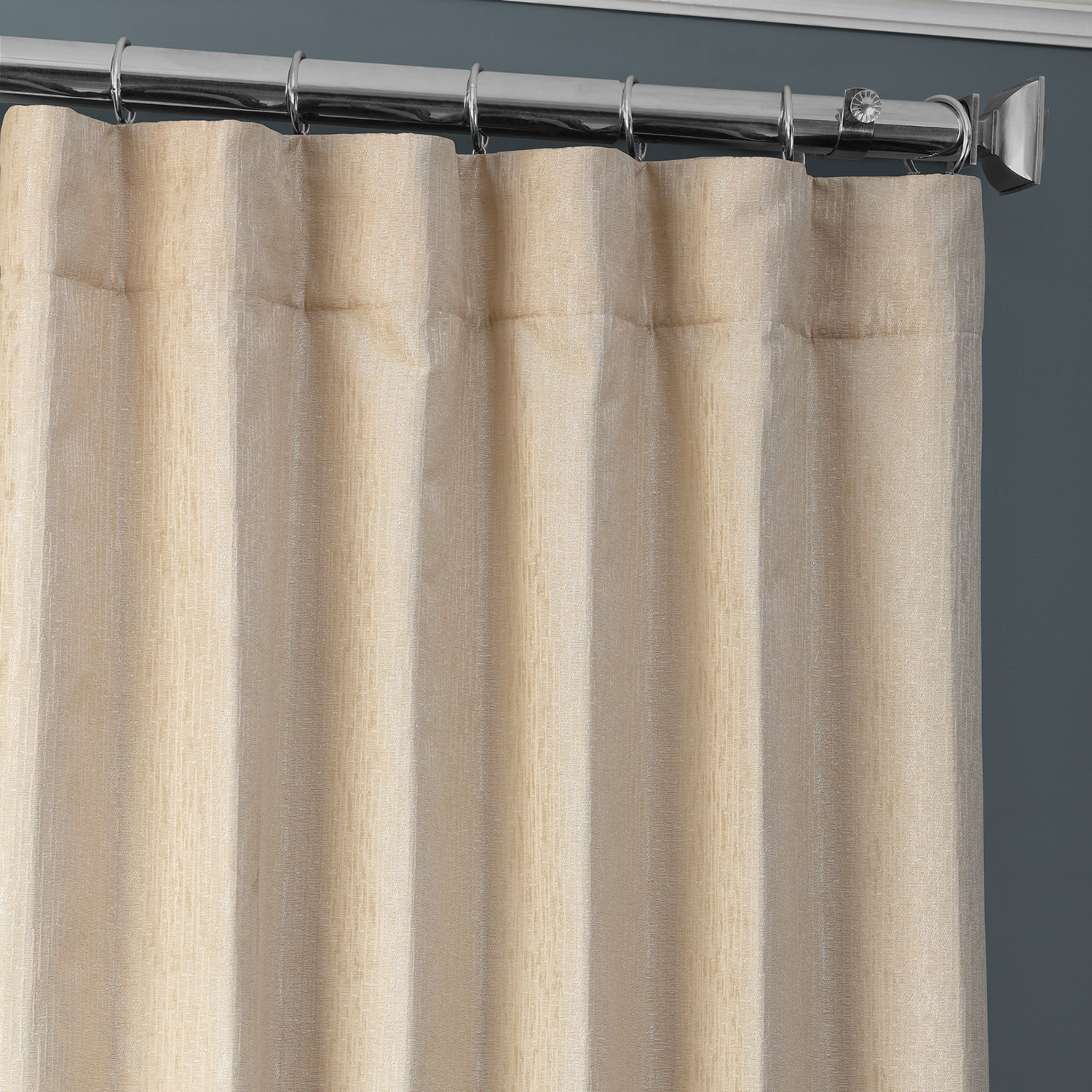 Birchwood Sand Designer Jacquard Curtain