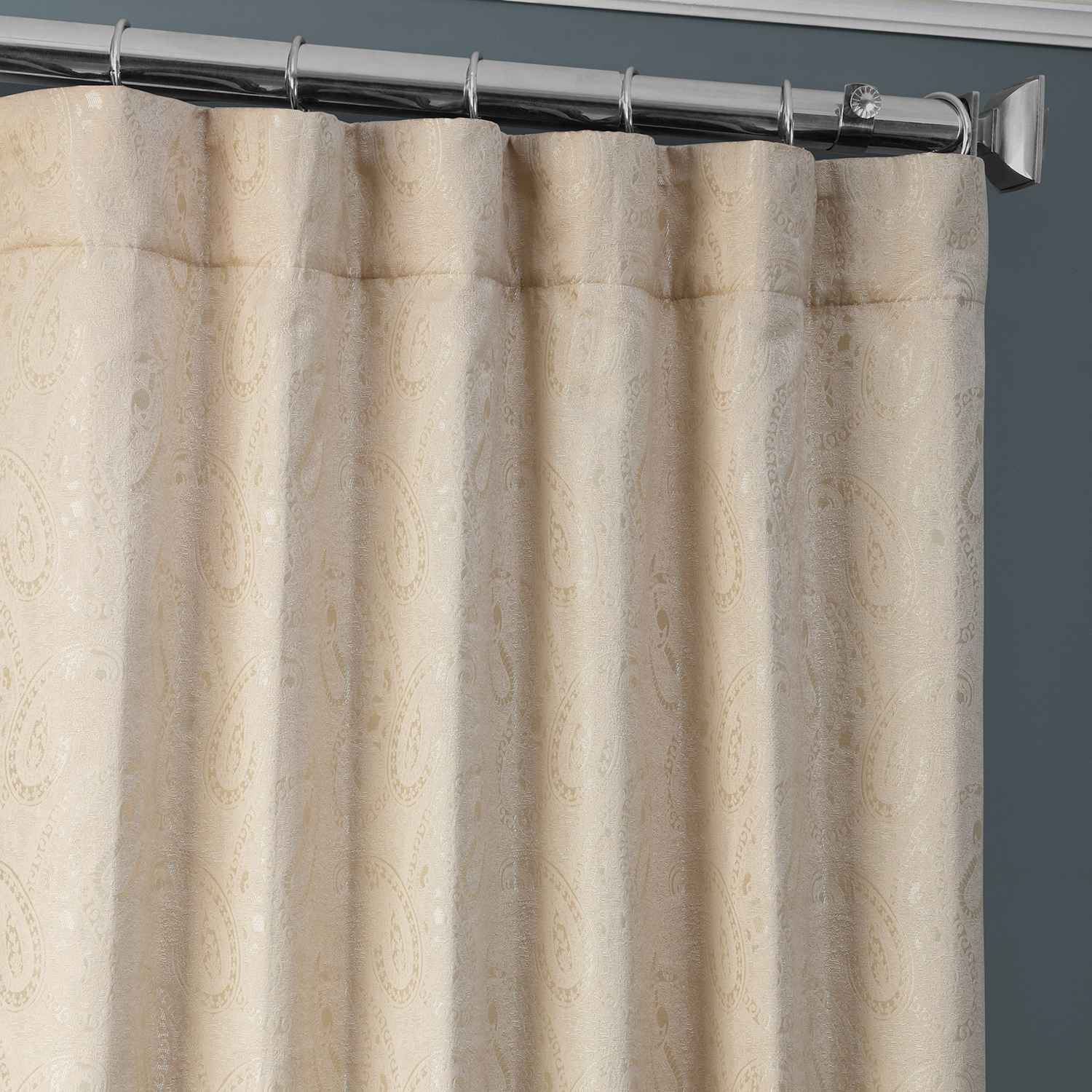 Latika Sand Designer Jacquard Curtain