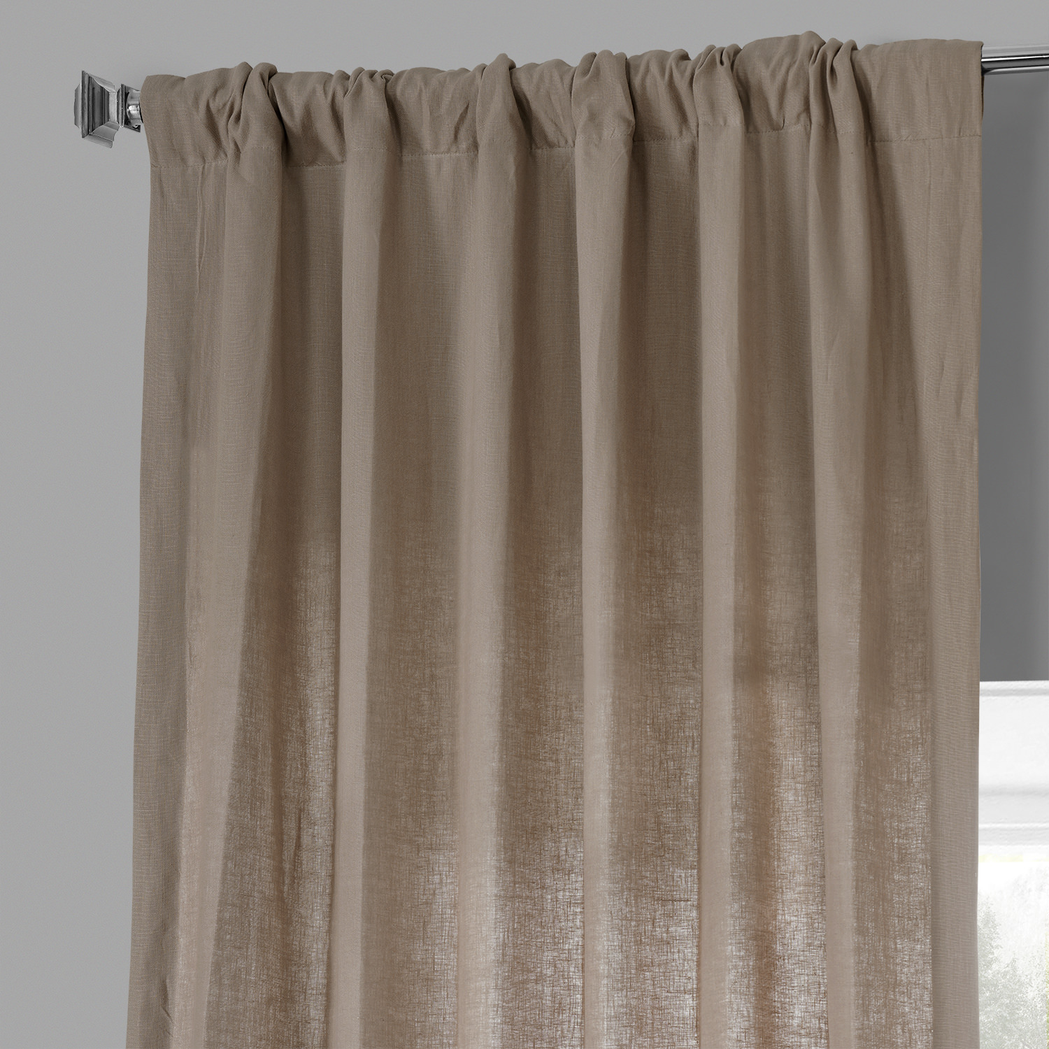 Flax Beige French Linen Curtain