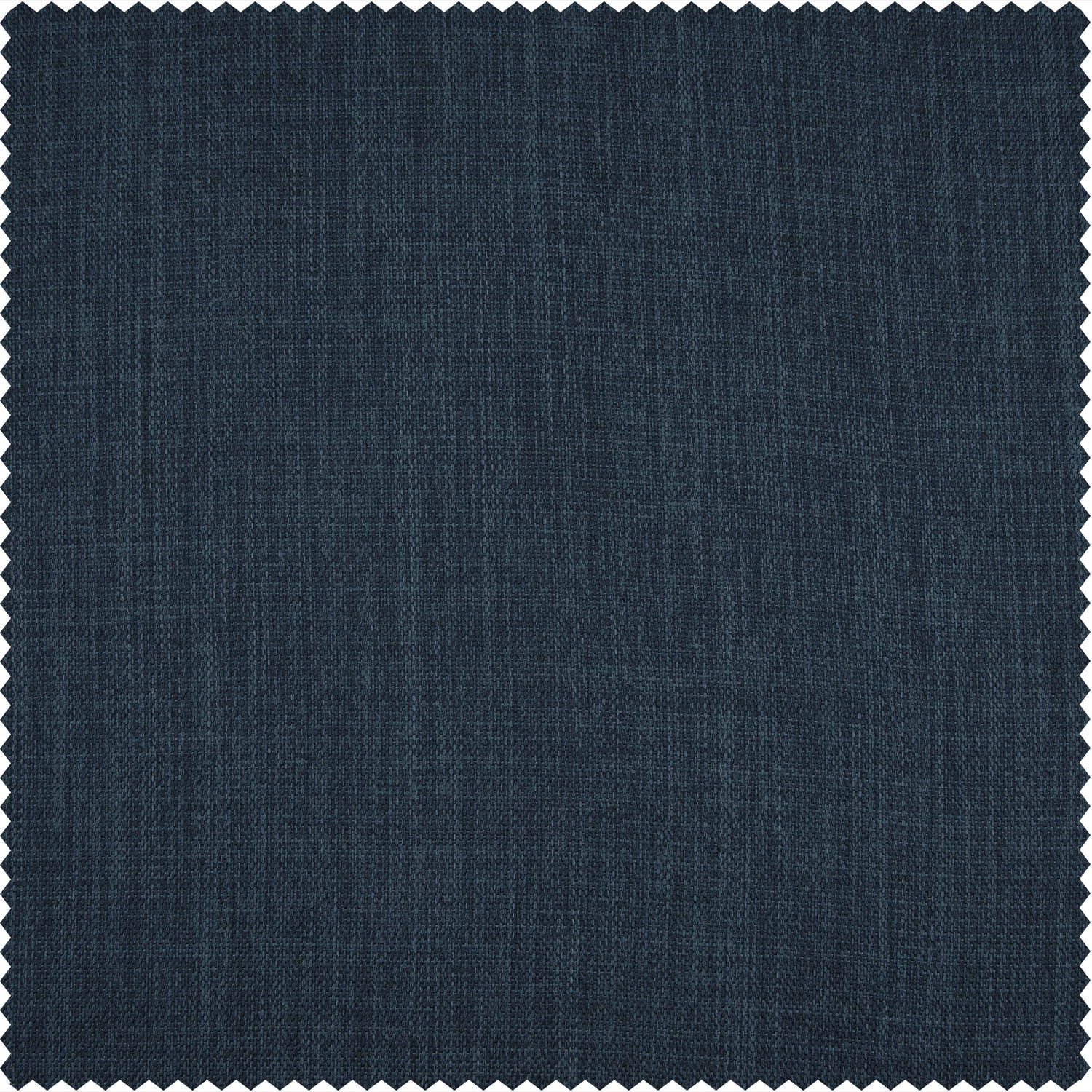Lake Blue Monochromatic Faux Linen Room Darkening Swatch
