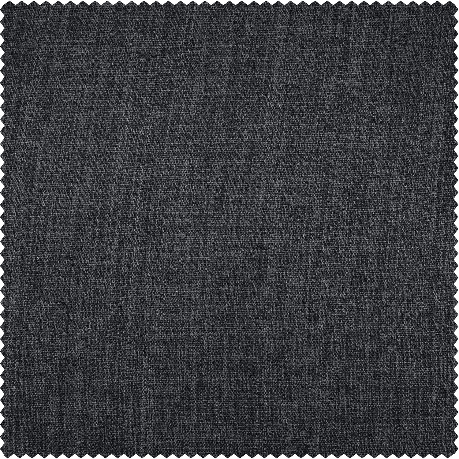 Hudson Grey Monochromatic Faux Linen Room Darkening Swatch