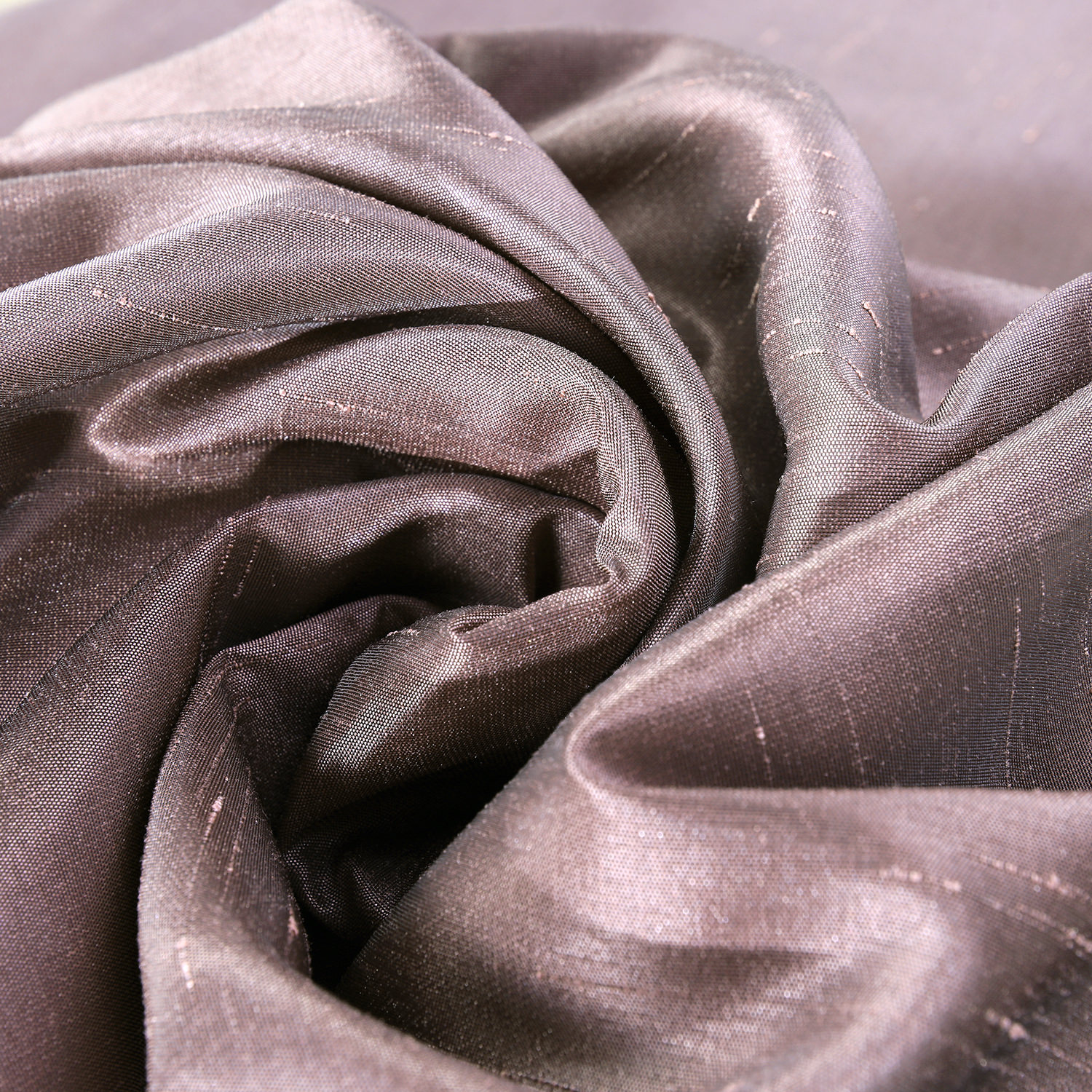 Smokey Plum Faux Textured Dupioni Silk Swatch