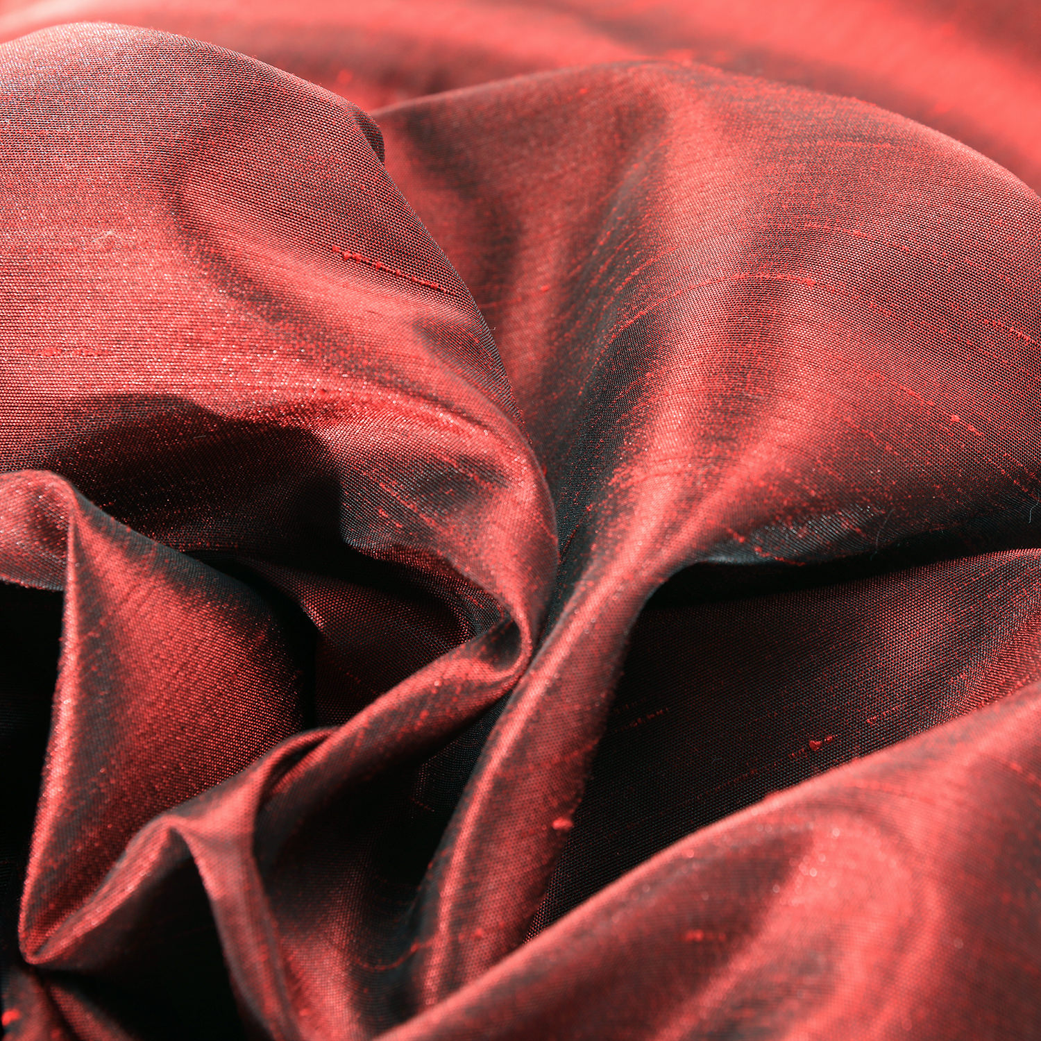 Ruby Vintage Textured Faux Dupioni Silk Curtain