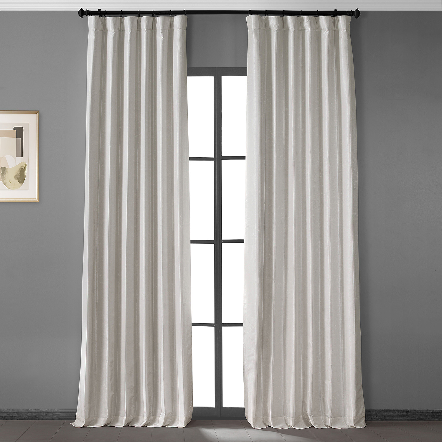 Sweet Cream Vintage Dupioni Hotel Blackout Curtain