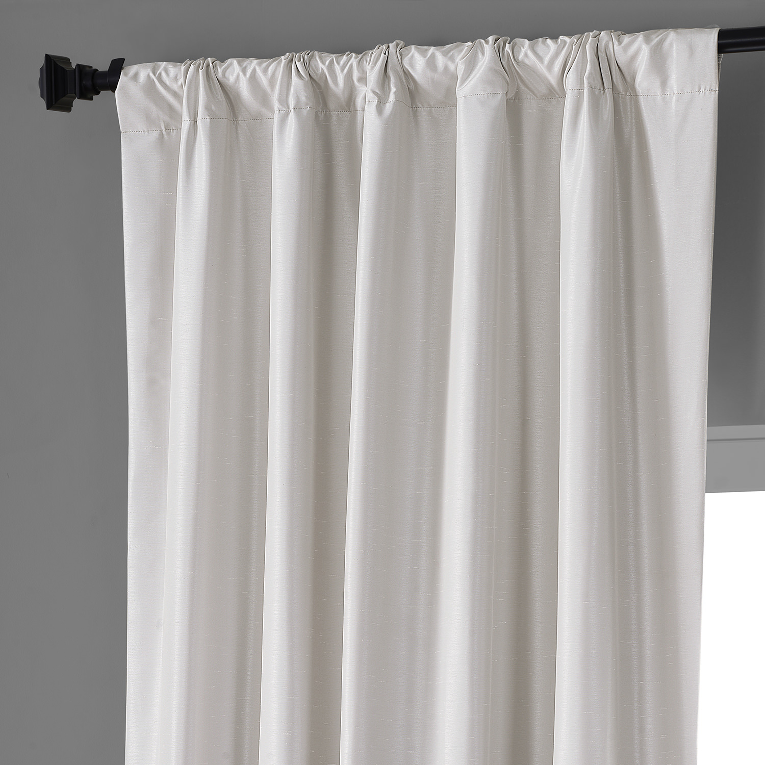 Sweet Cream Vintage Dupioni Hotel Blackout Curtain