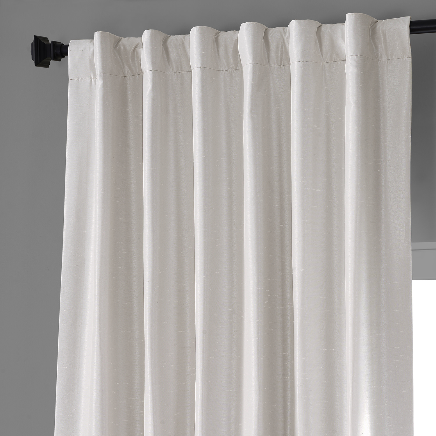 Sweet Cream Vintage Dupioni Hotel Blackout Curtain