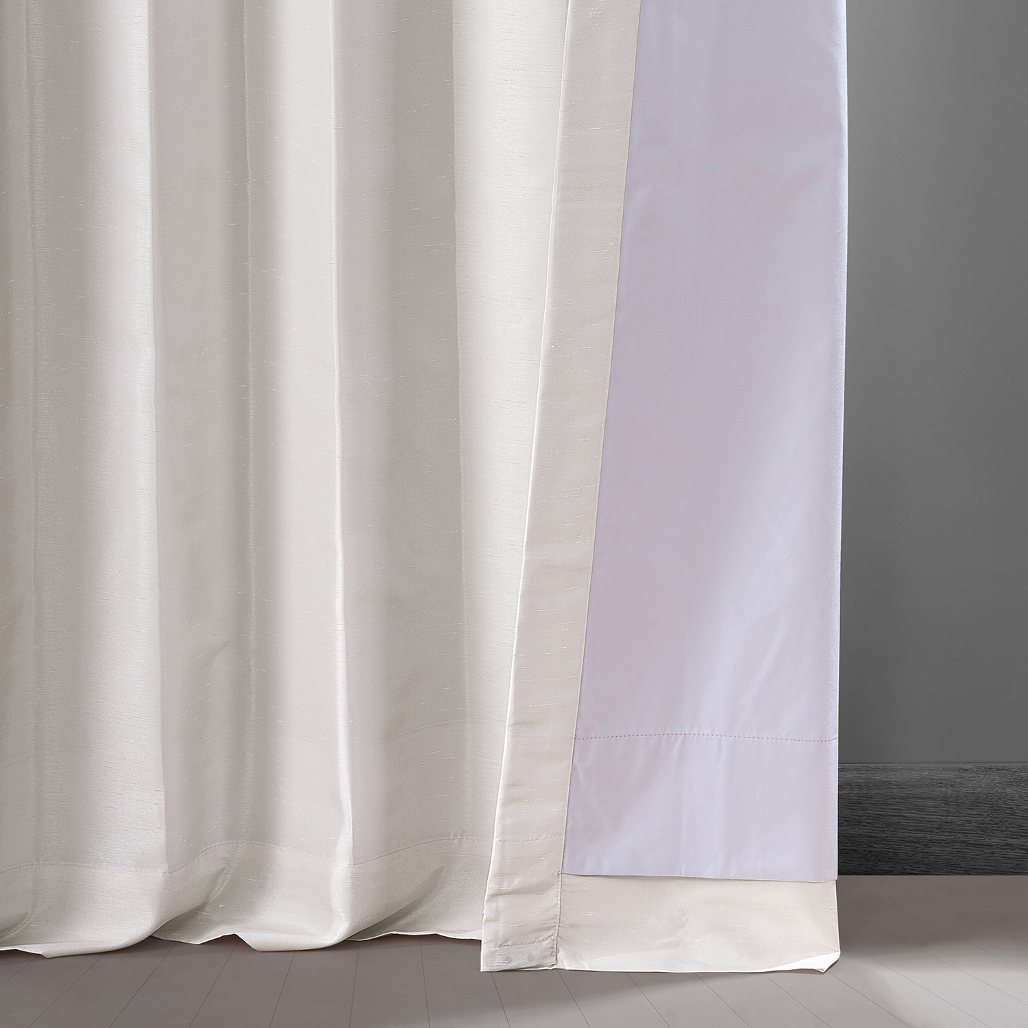 Sweet Cream Vintage Dupioni Hotel Blackout Curtain