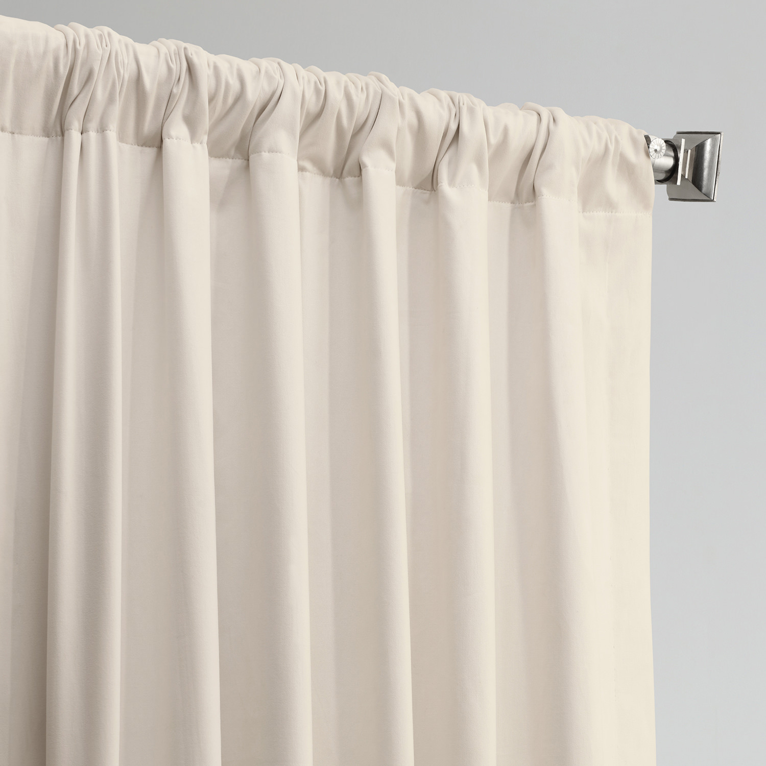 Fresh Popcorn Solid Cotton Blackout Curtain