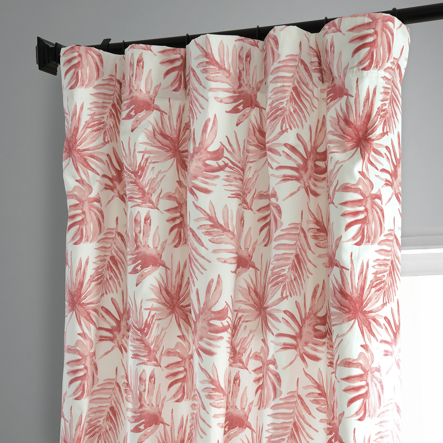 Artemis Rust Printed Cotton Curtain