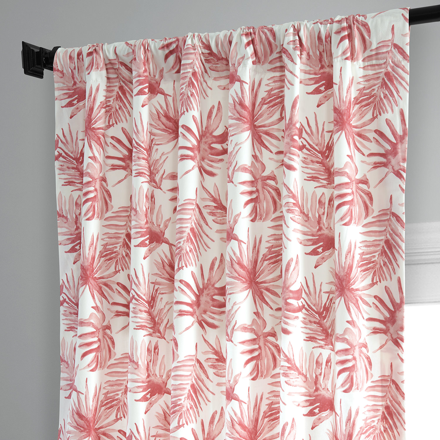 Artemis Rust Printed Cotton Curtain