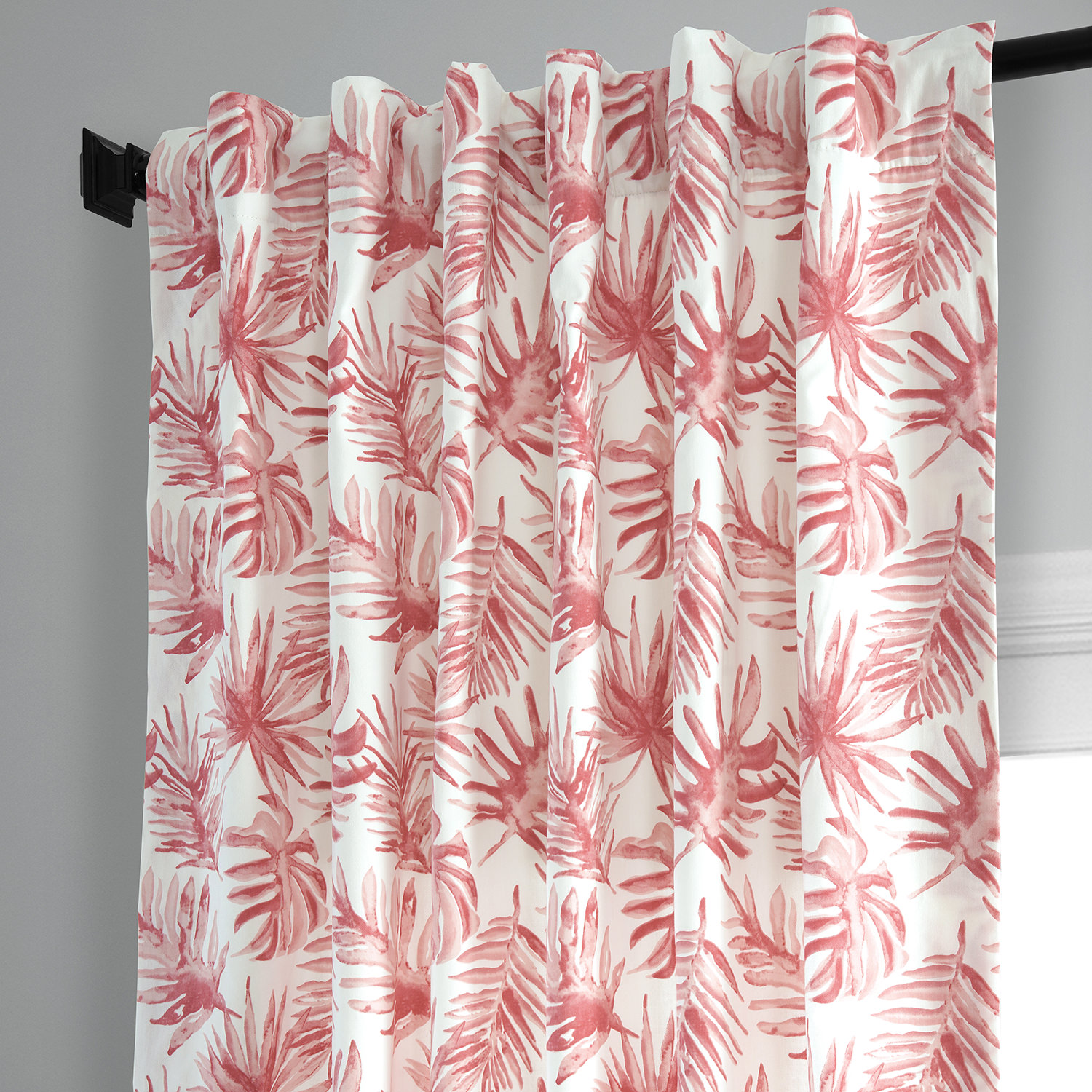 Artemis Rust Printed Cotton Curtain