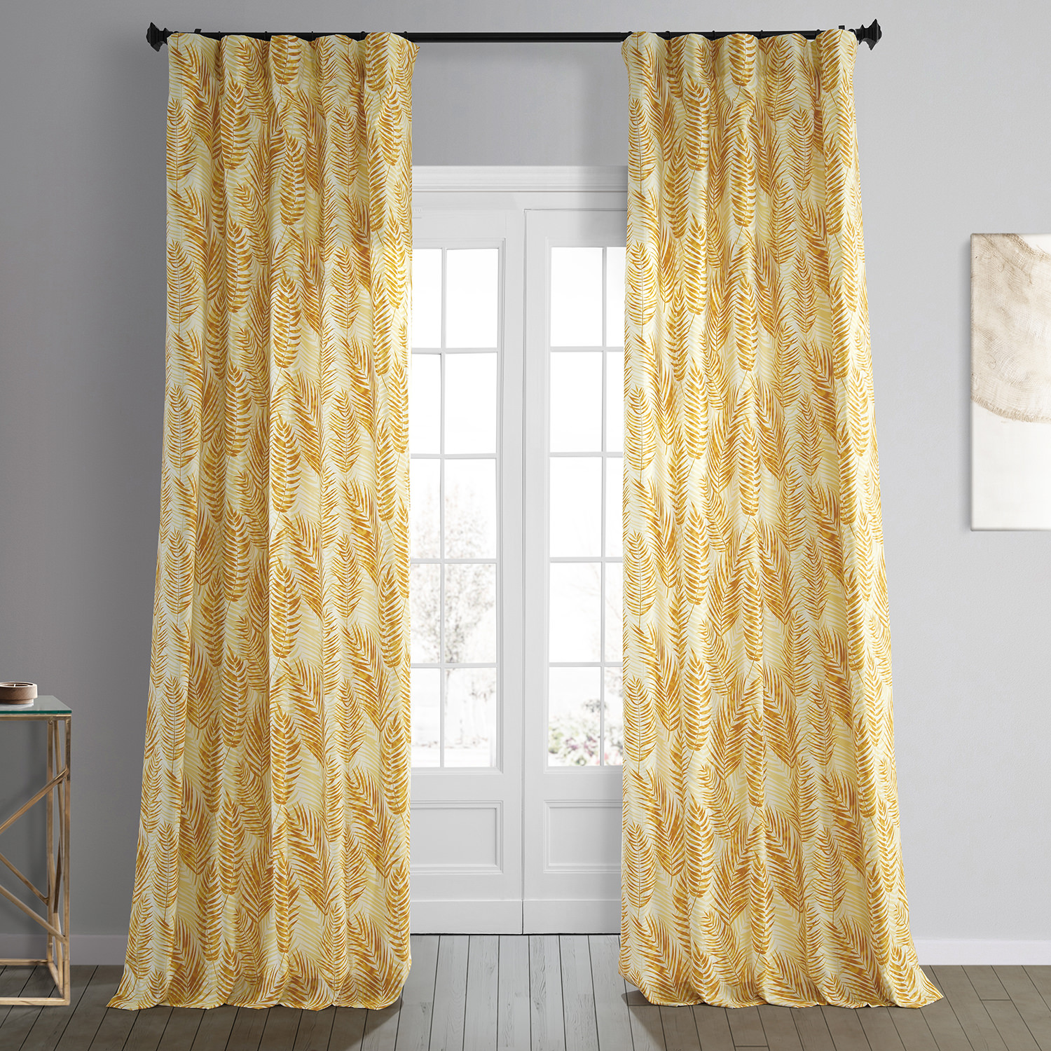 Kupala Eternal Gold Printed Cotton Curtain