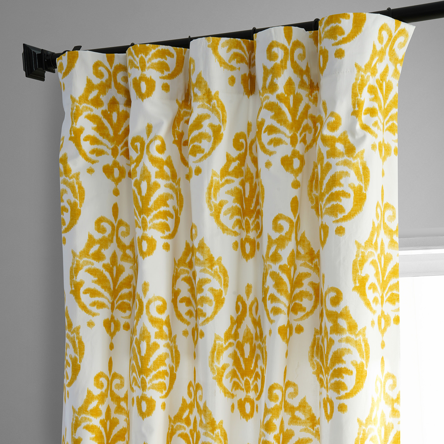 Sandlewood Gold Printed Cotton Curtain