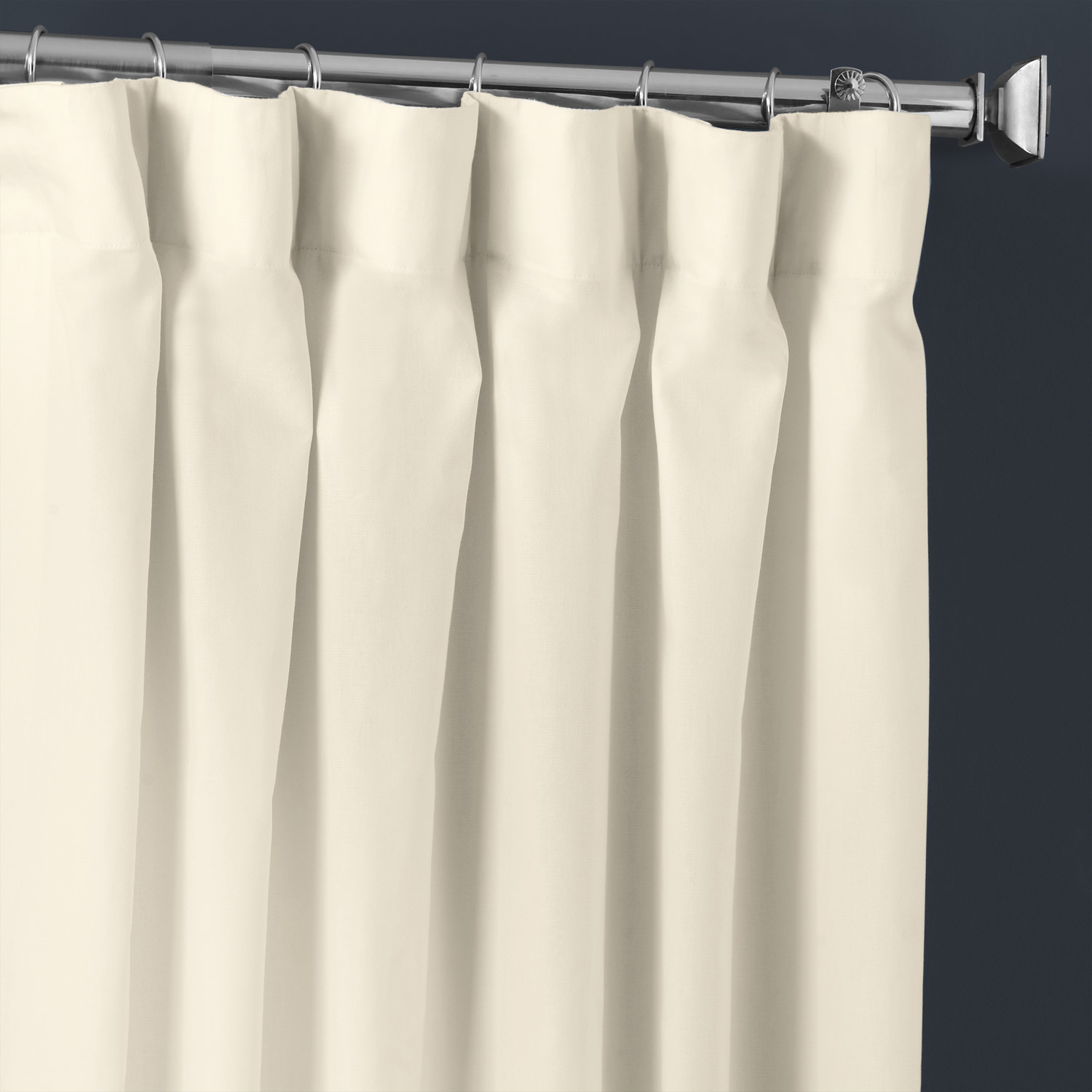 Fresh Popcorn Solid Cotton Curtain