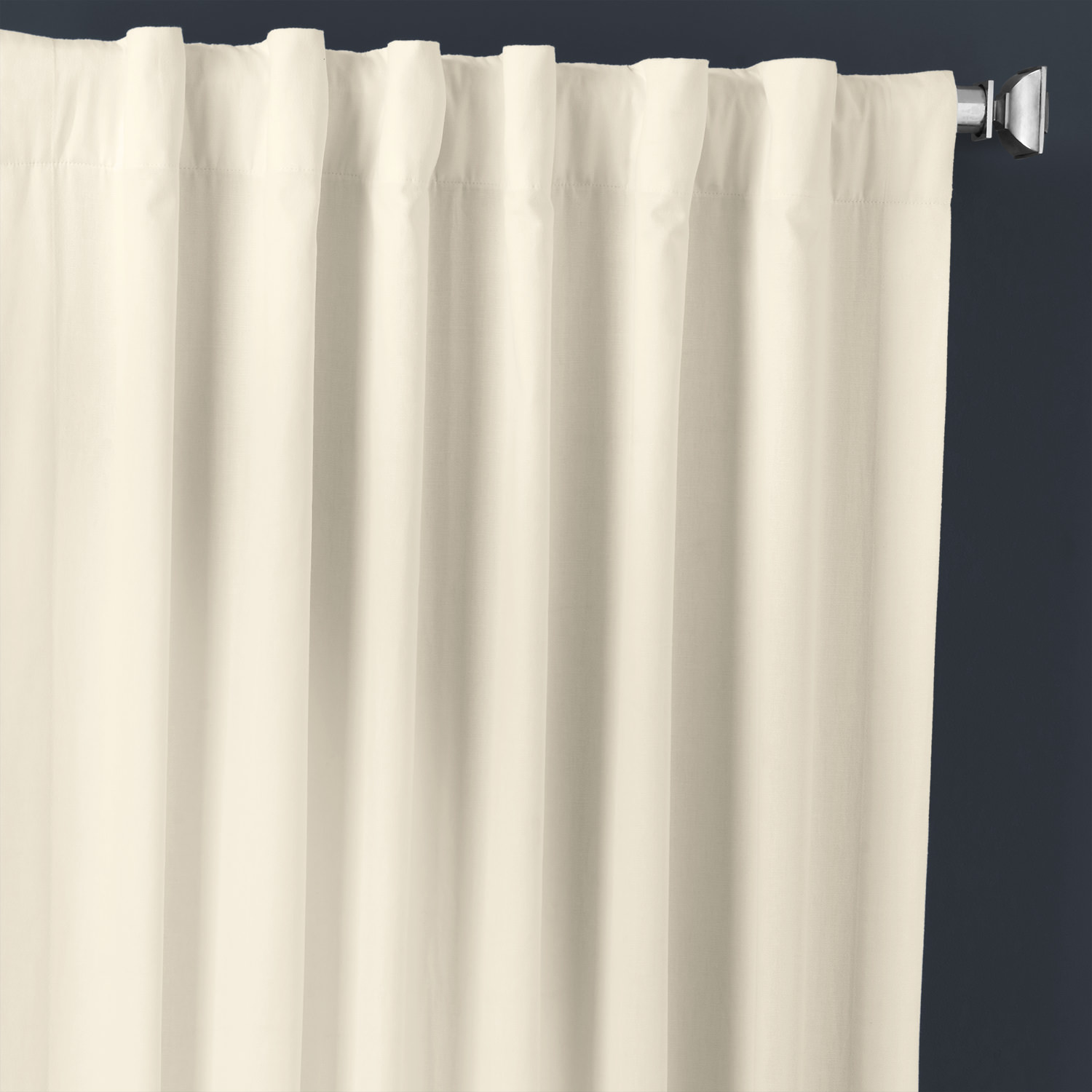 Fresh Popcorn Solid Cotton Curtain