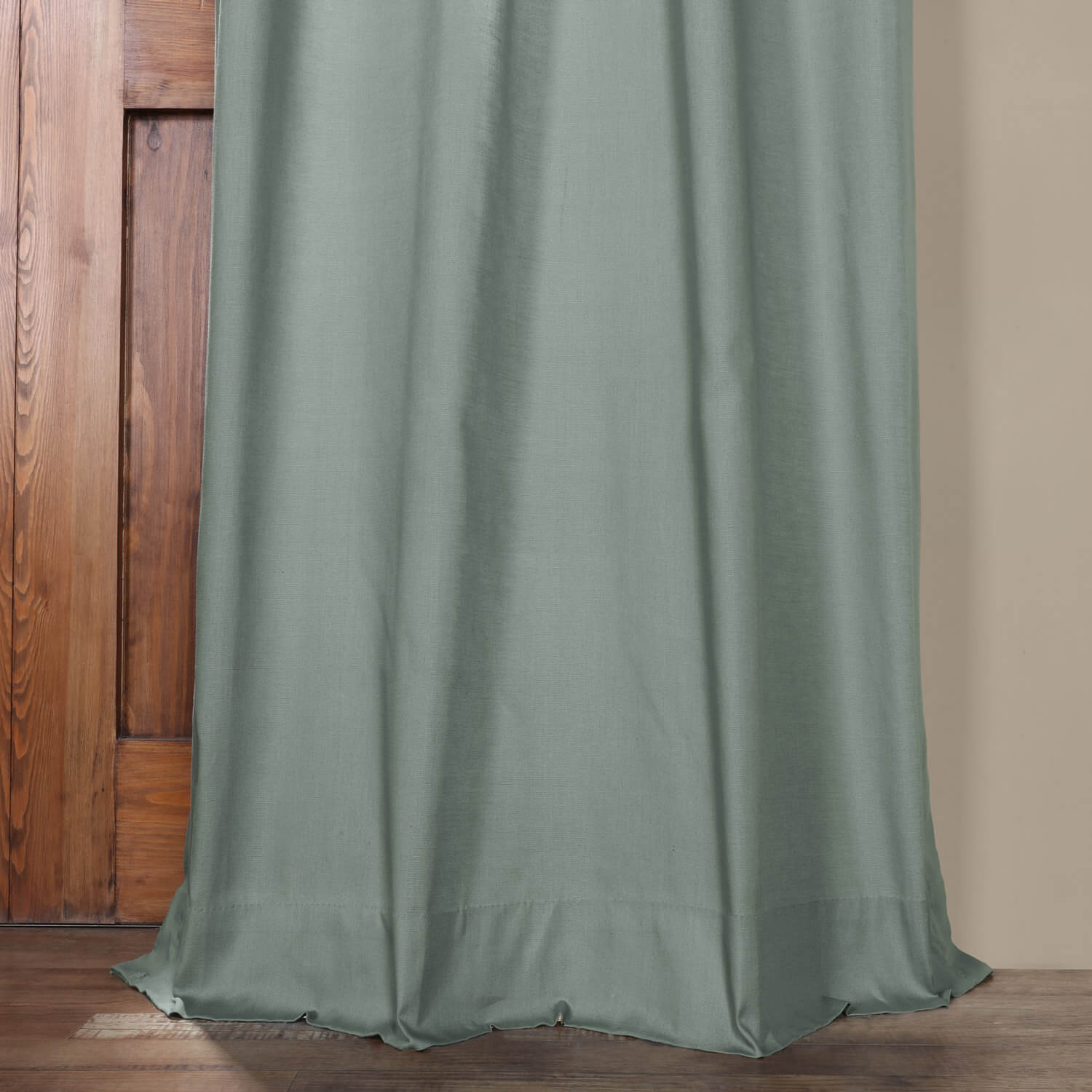 Jasper Stone Solid Cotton Grommet Curtain