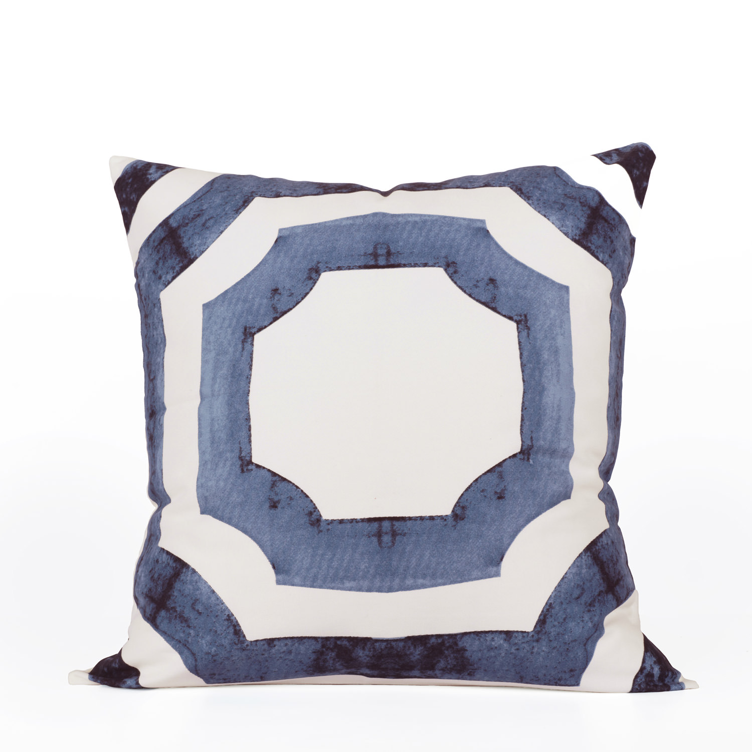 Mecca Blue Printed Cotton Cushion Covers - PAIR