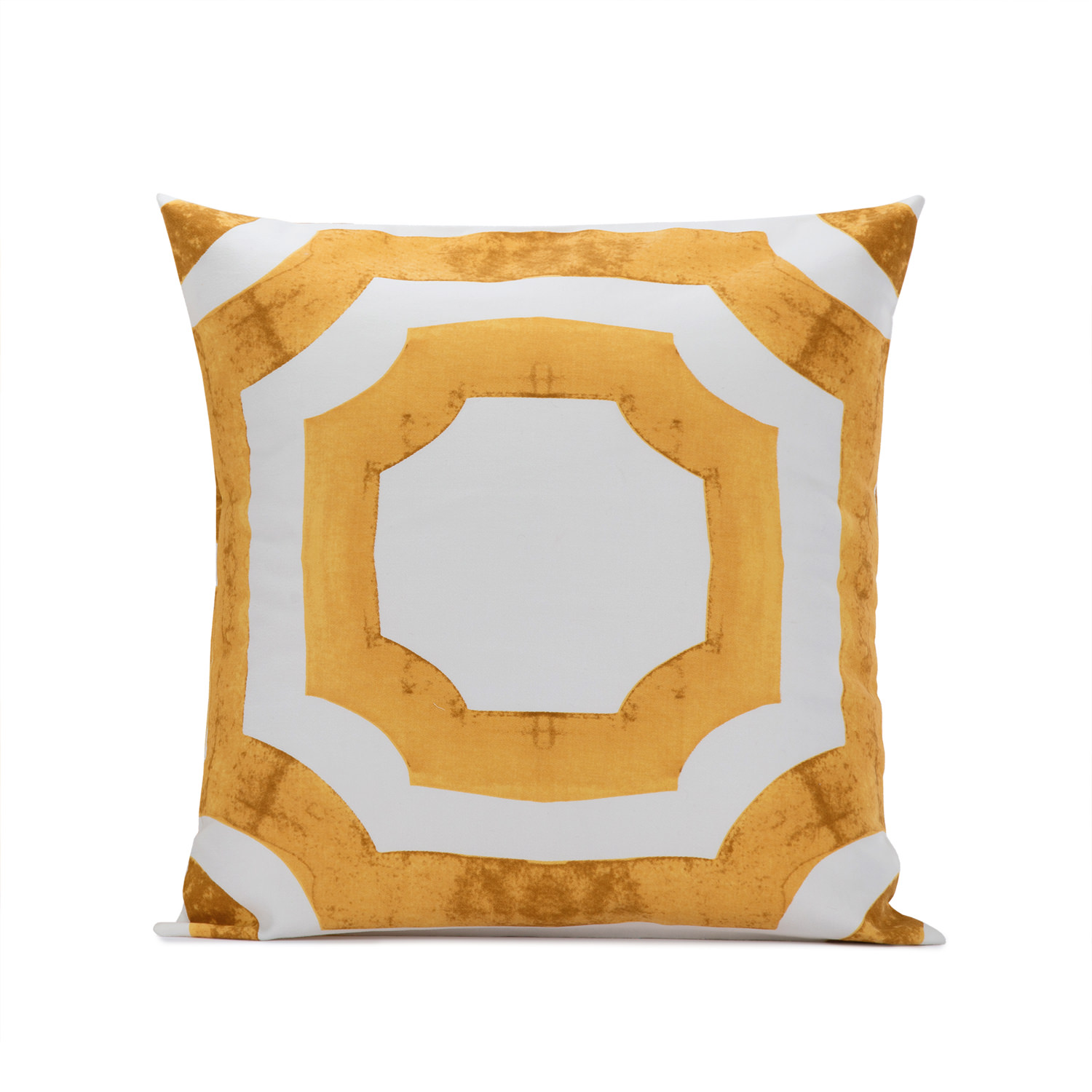 Mecca Gold Printed Cotton Cushion Covers - PAIR