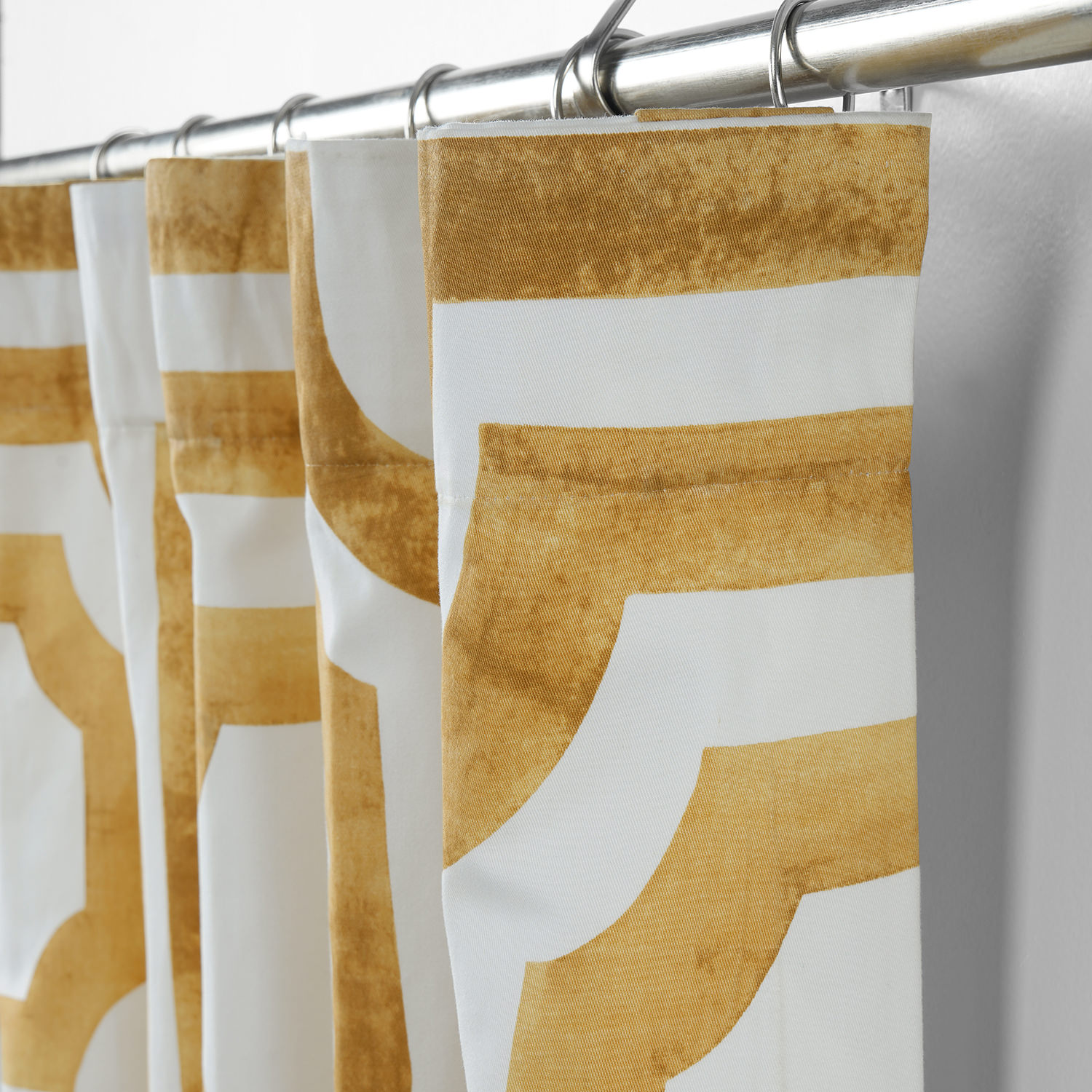 Mecca Gold Printed Cotton Curtain