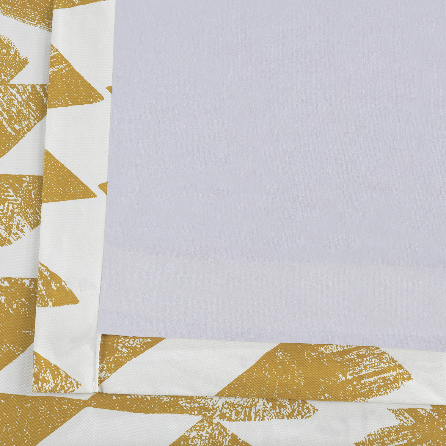 Triad Gold Grommet Printed Cotton Twill Curtain