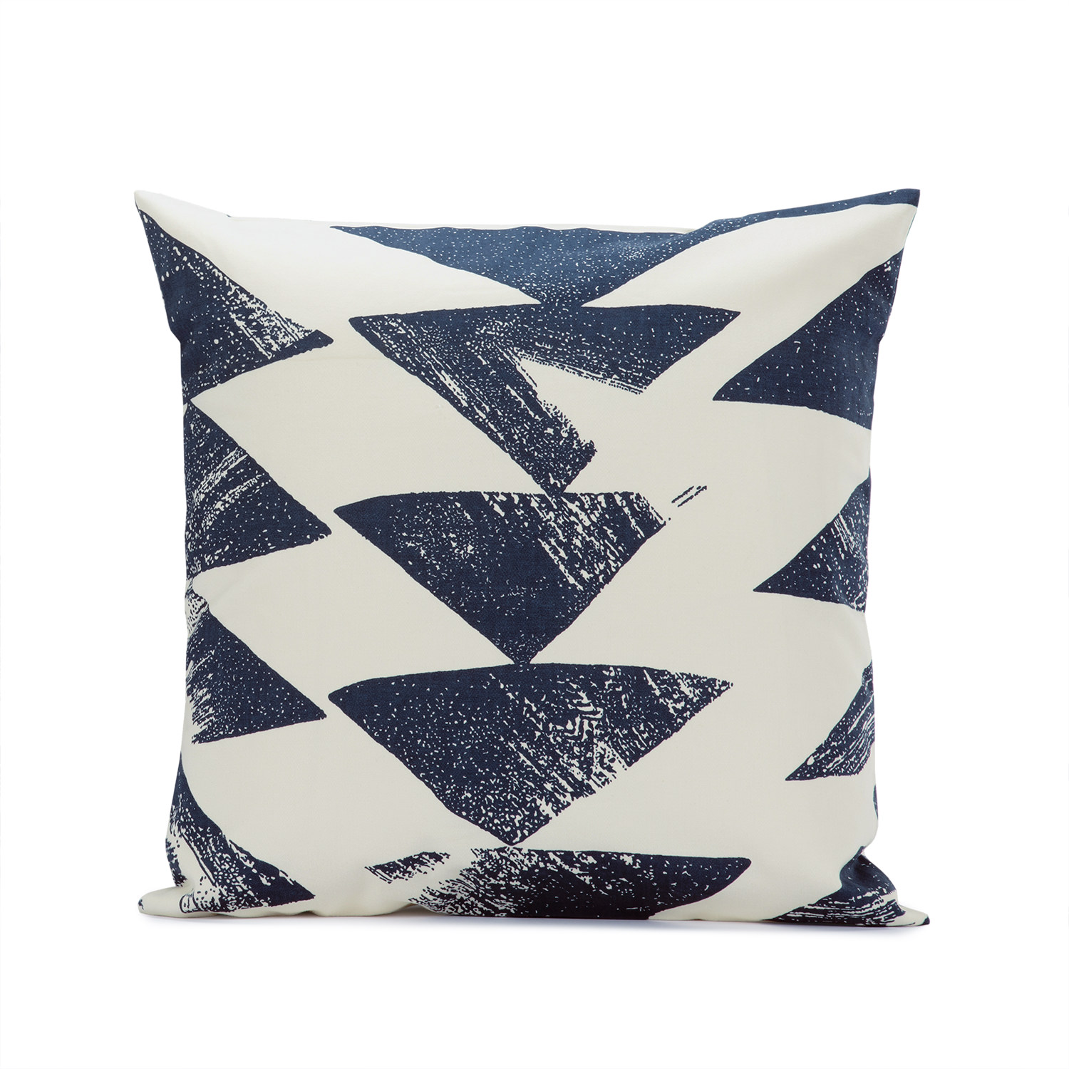 Triad Indigo Printed Cotton Cushion Covers - PAIR