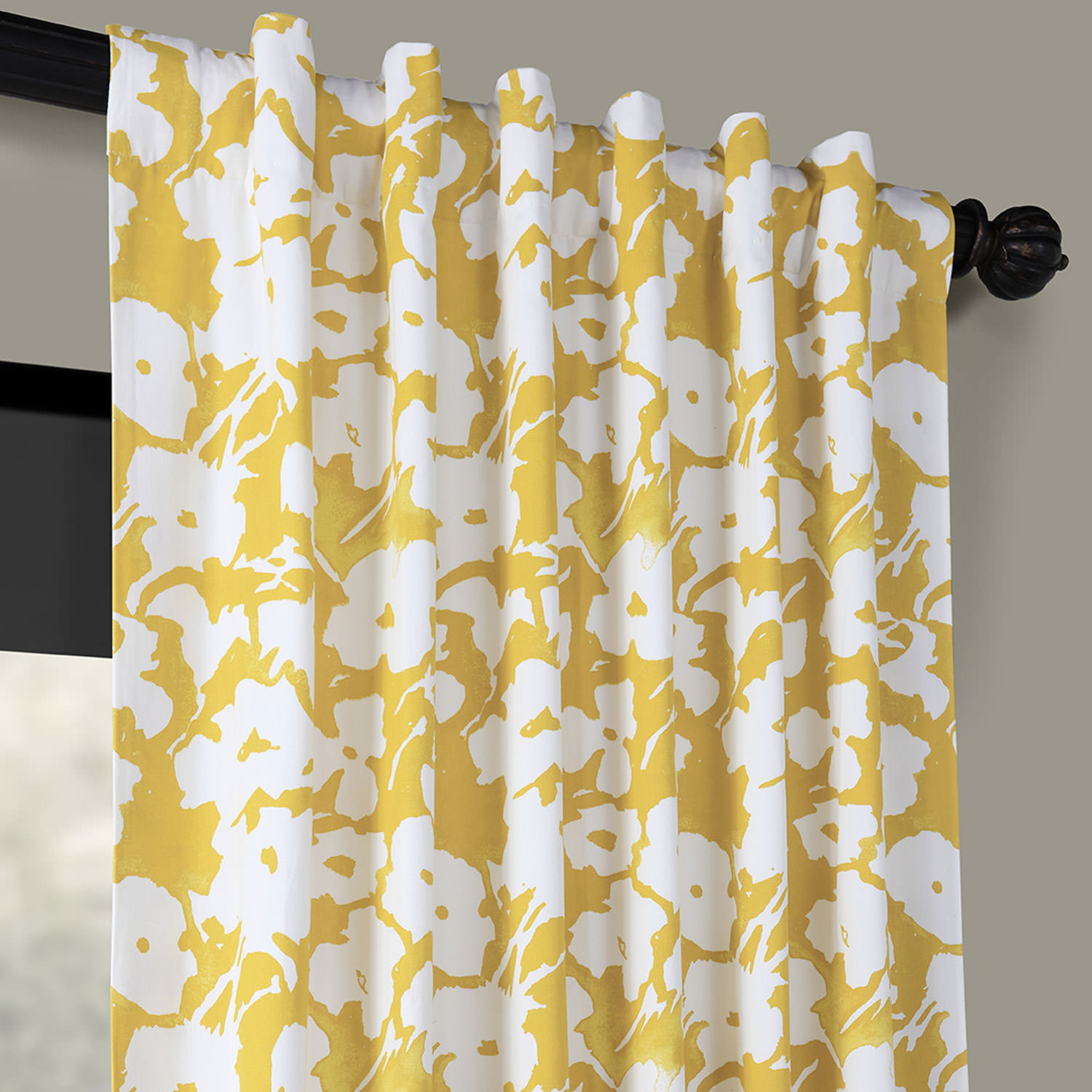 Van Gogh Marigold Printed Cotton Twill Curtain