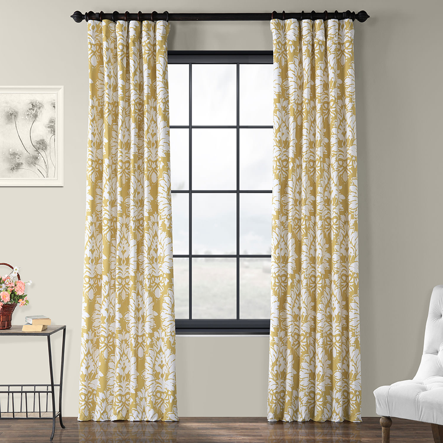 Lacuna Sun Printed Cotton Twill Curtain