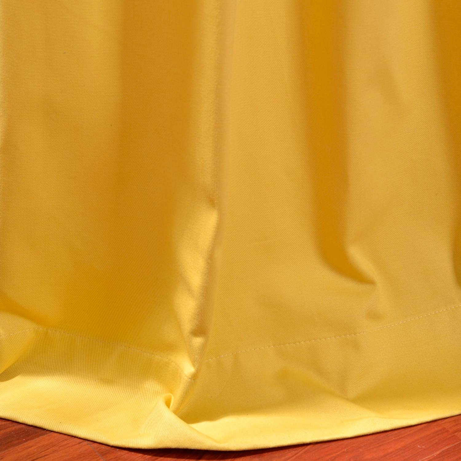 Mustard Yellow Cotton Twill Curtain