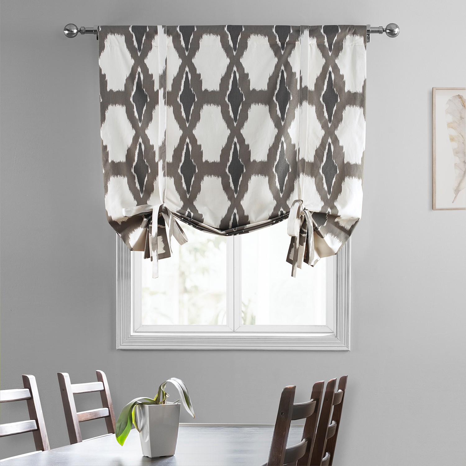 Sorong Printed Cotton Tie-Up Window Shade