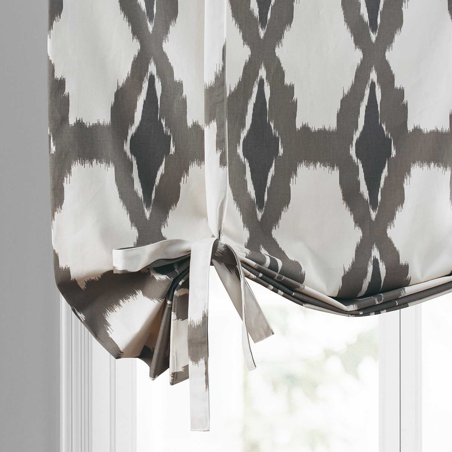 Sorong Printed Cotton Tie-Up Window Shade