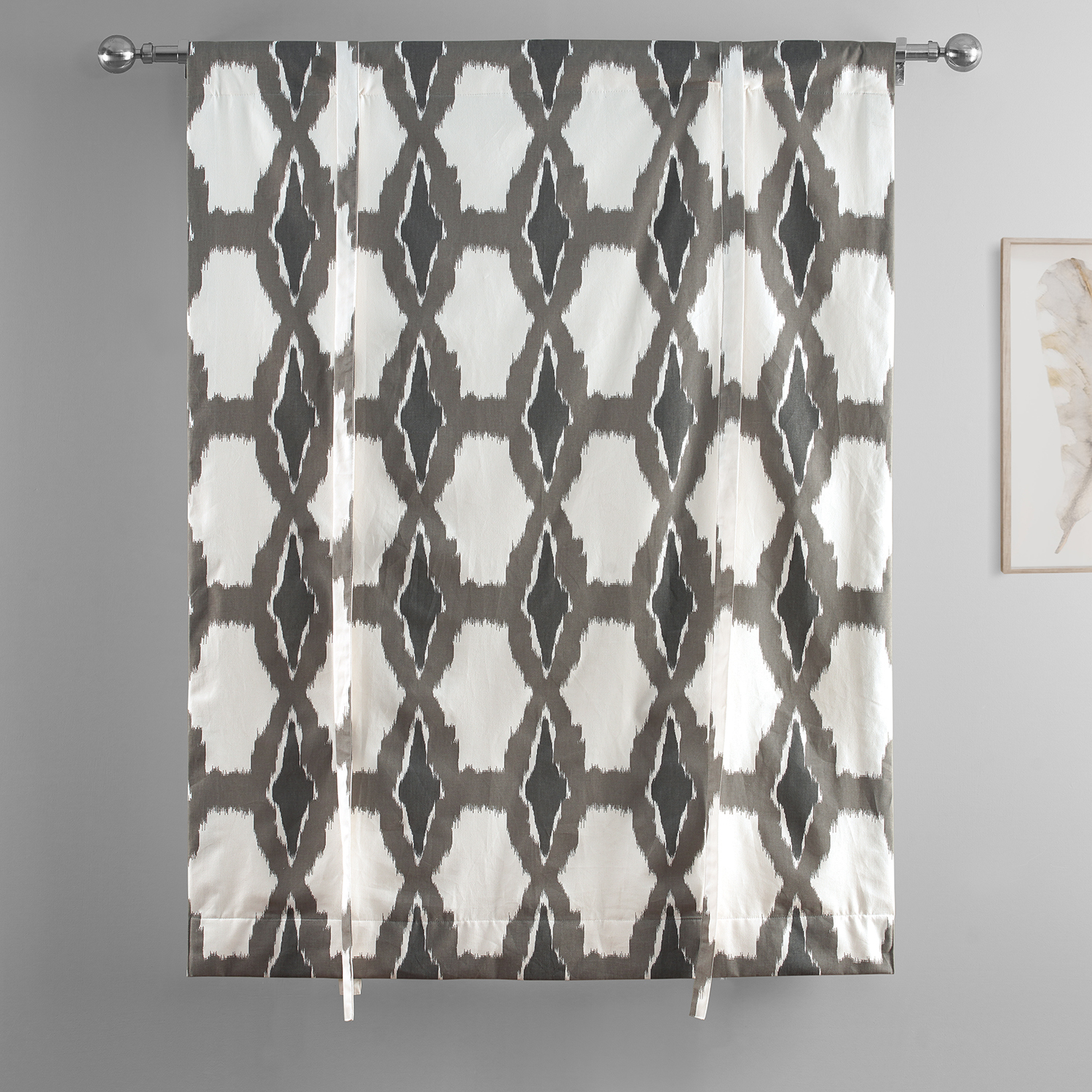 Sorong Printed Cotton Tie-Up Window Shade