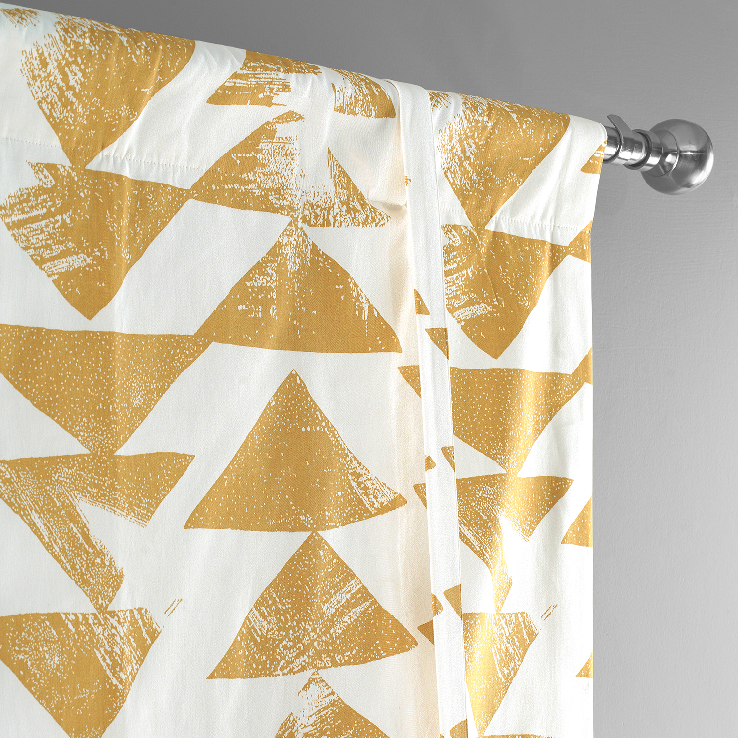 Triad Gold Printed Cotton Tie-Up Window Shade