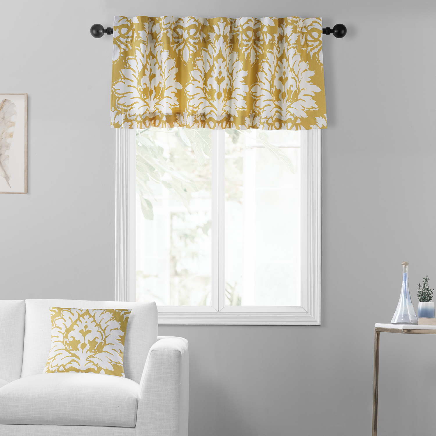 Lacuna Sun Printed Cotton Window Valance