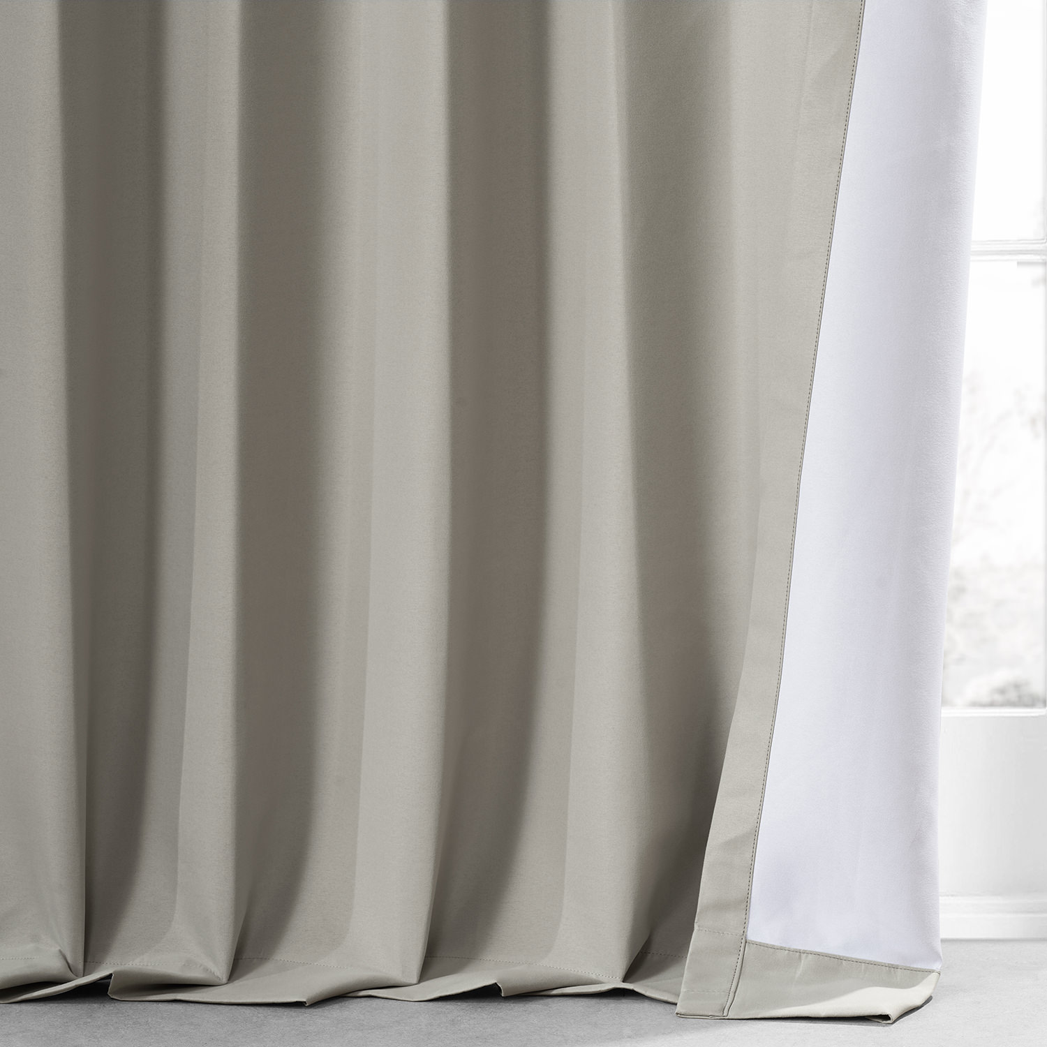 Mason Beige Placid Thermal Hotel Blackout Curtain Pair (2 Panels)