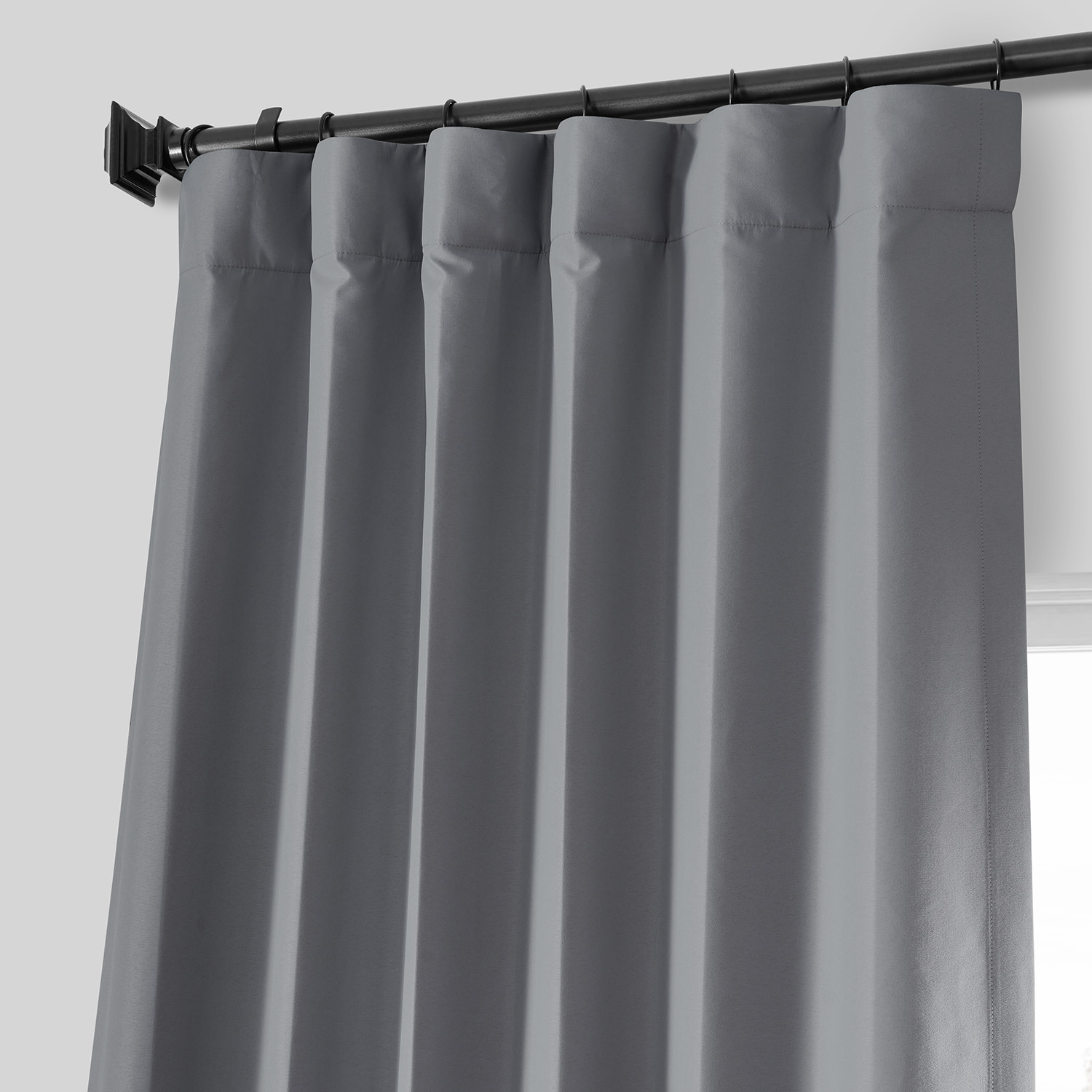 Palladium Grey Placid Thermal Hotel Blackout Curtain Pair (2 Panels)