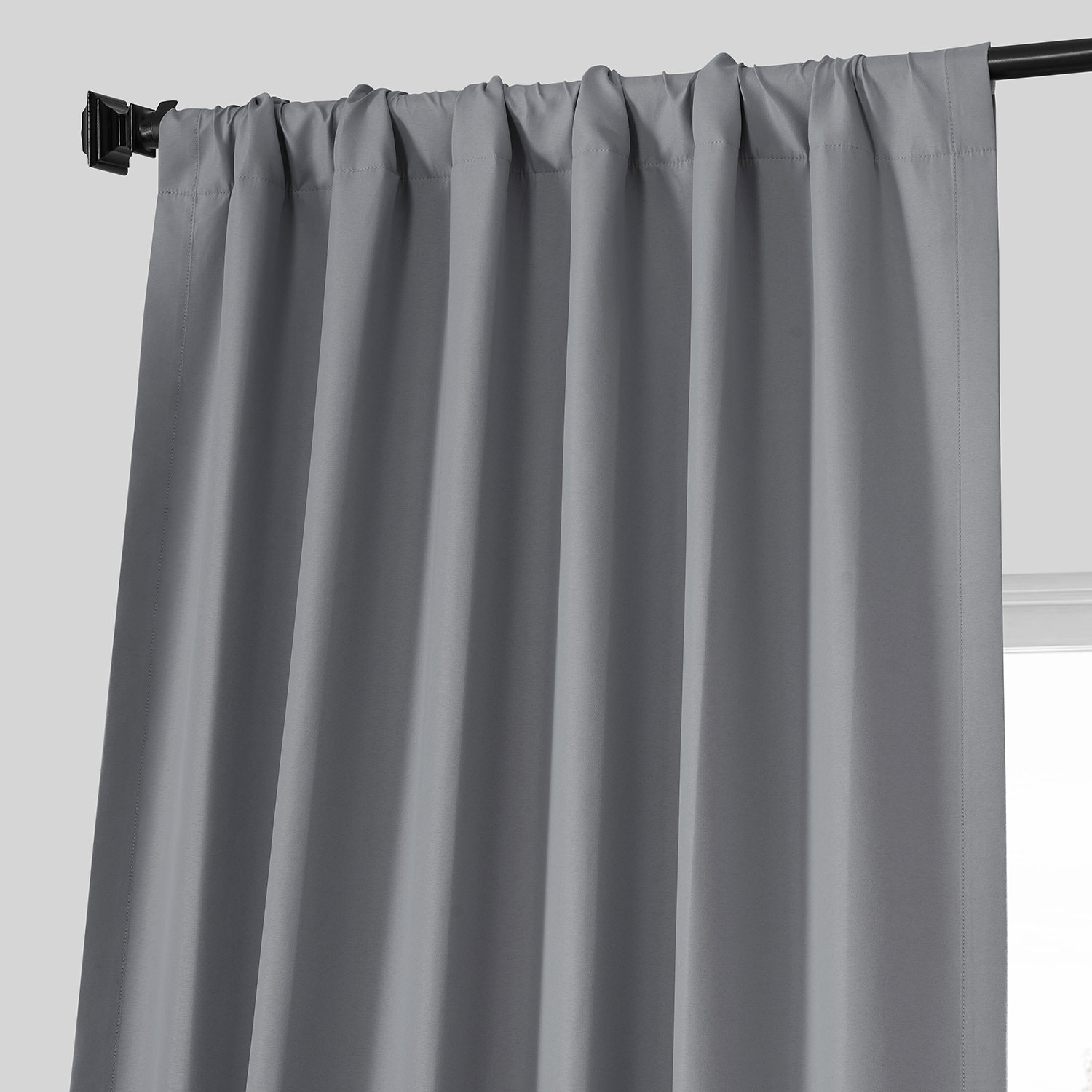 Palladium Grey Placid Thermal Hotel Blackout Curtain Pair (2 Panels)