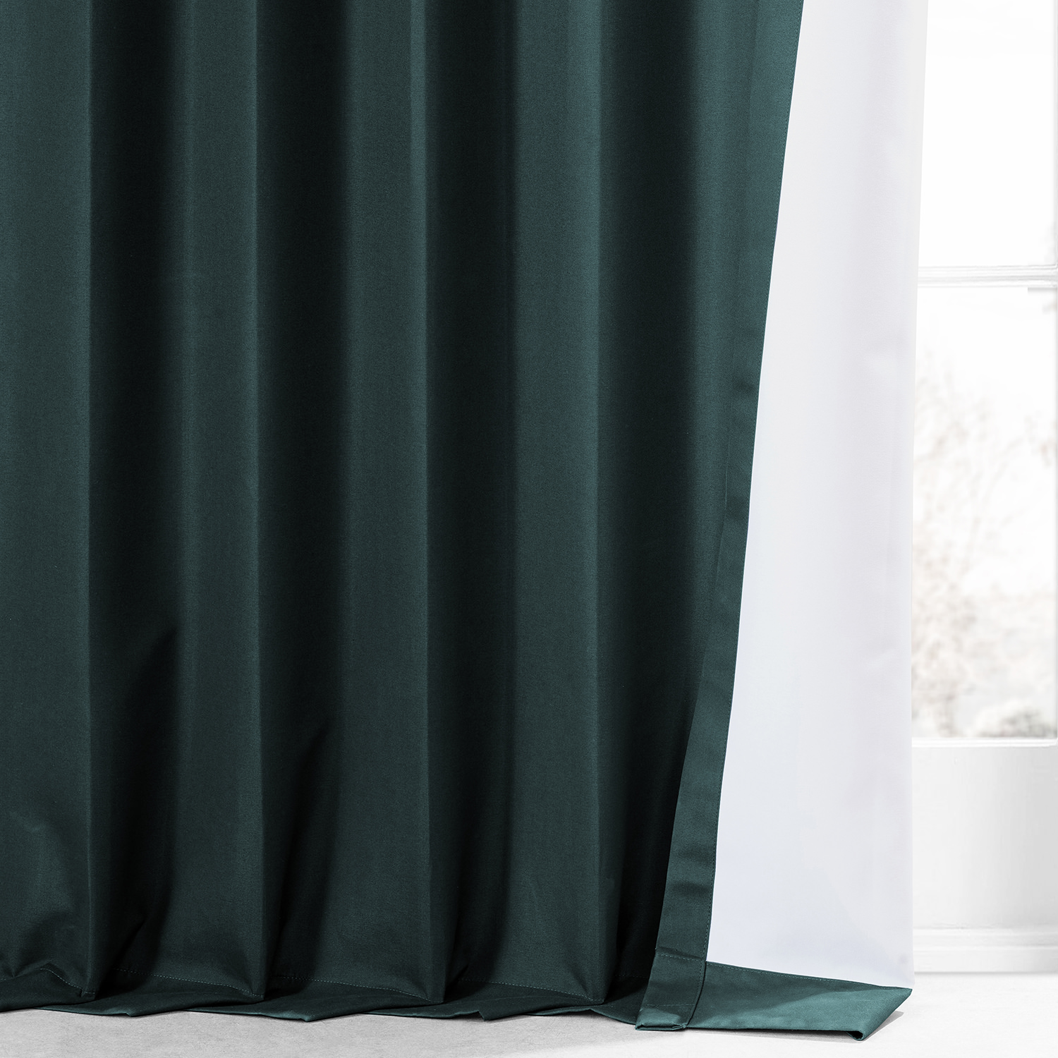 Night Ranger Green Placid Thermal Hotel Blackout Curtain Pair (2 Panels)