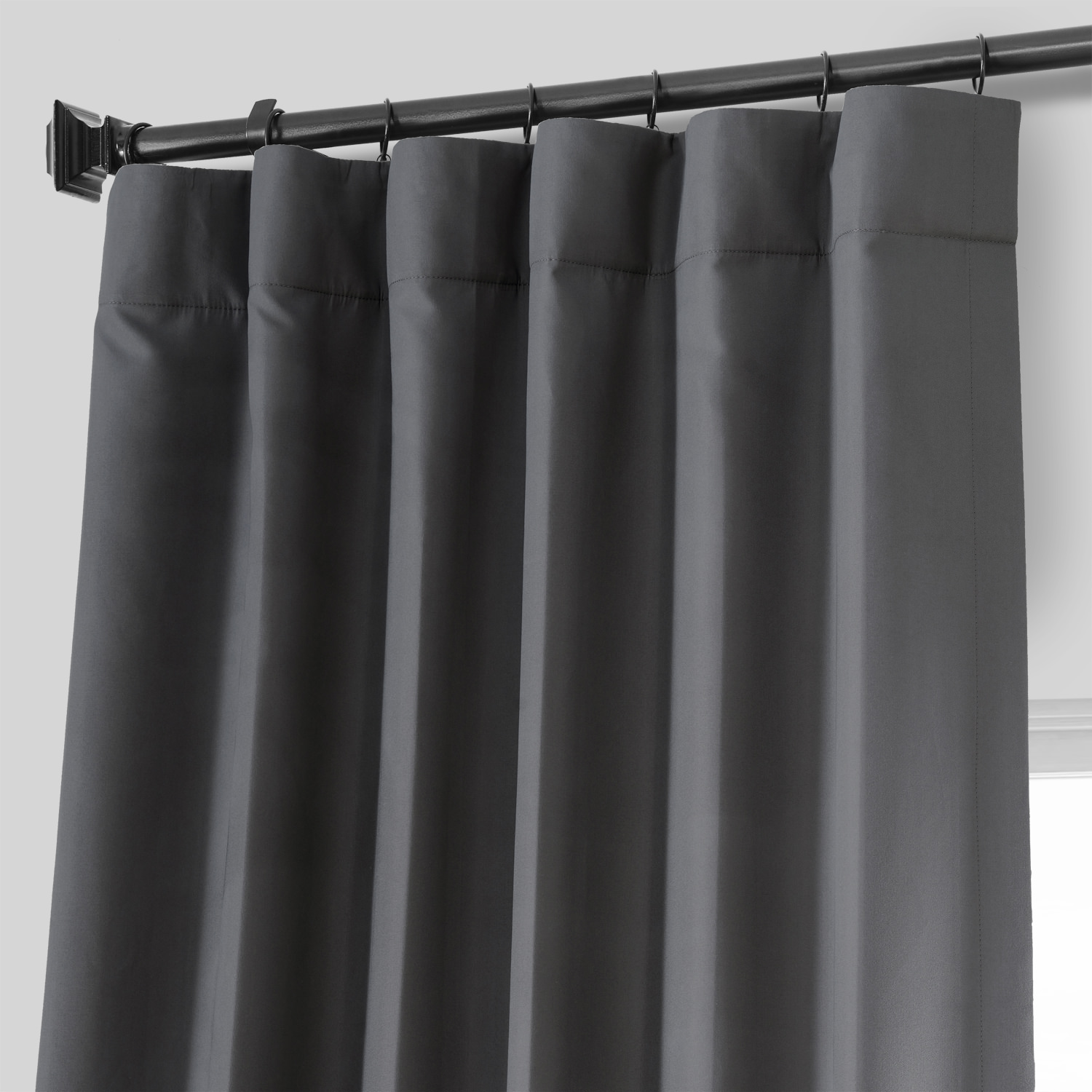 Fountain Grey Placid Thermal Hotel Blackout Curtain Pair (2 Panels)