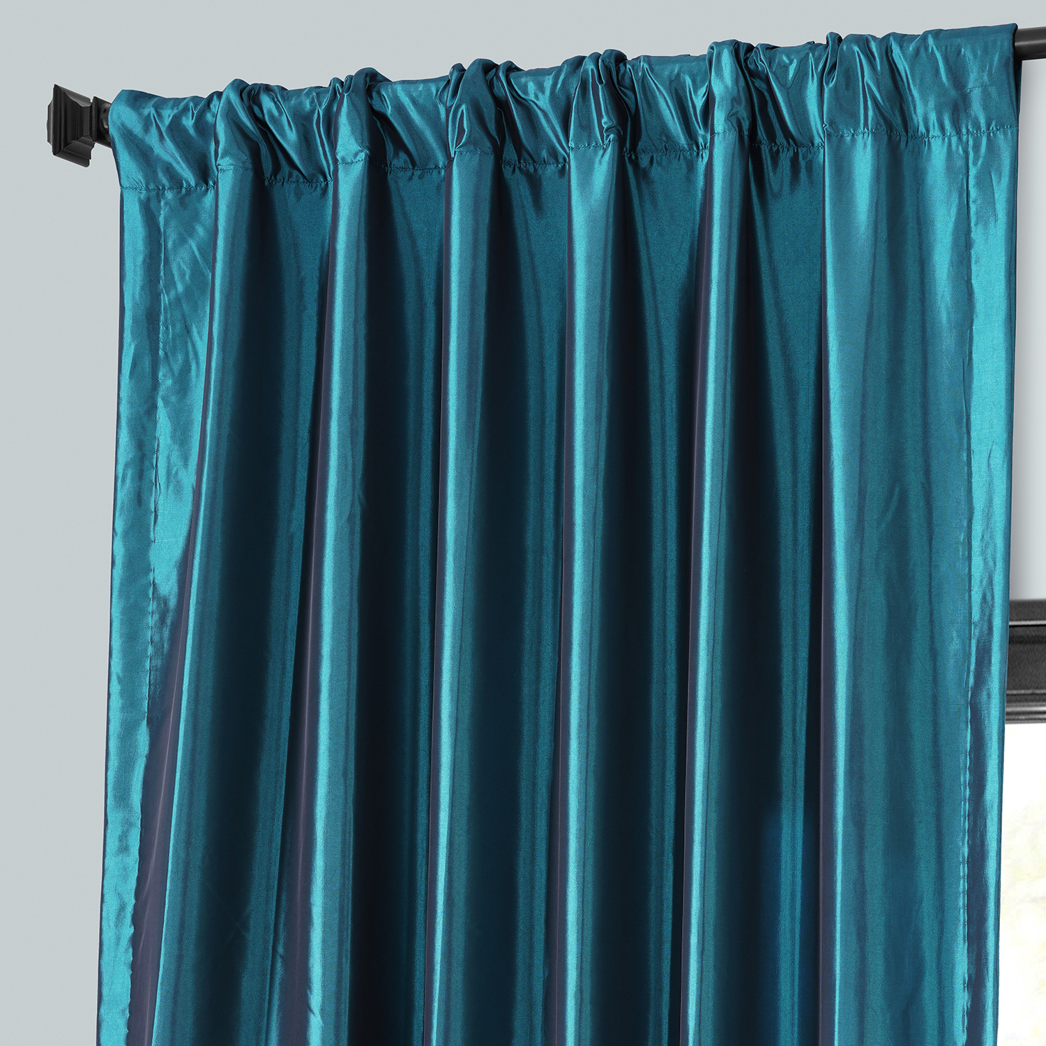 Meditteranean Blackout Faux Silk Taffeta Curtain