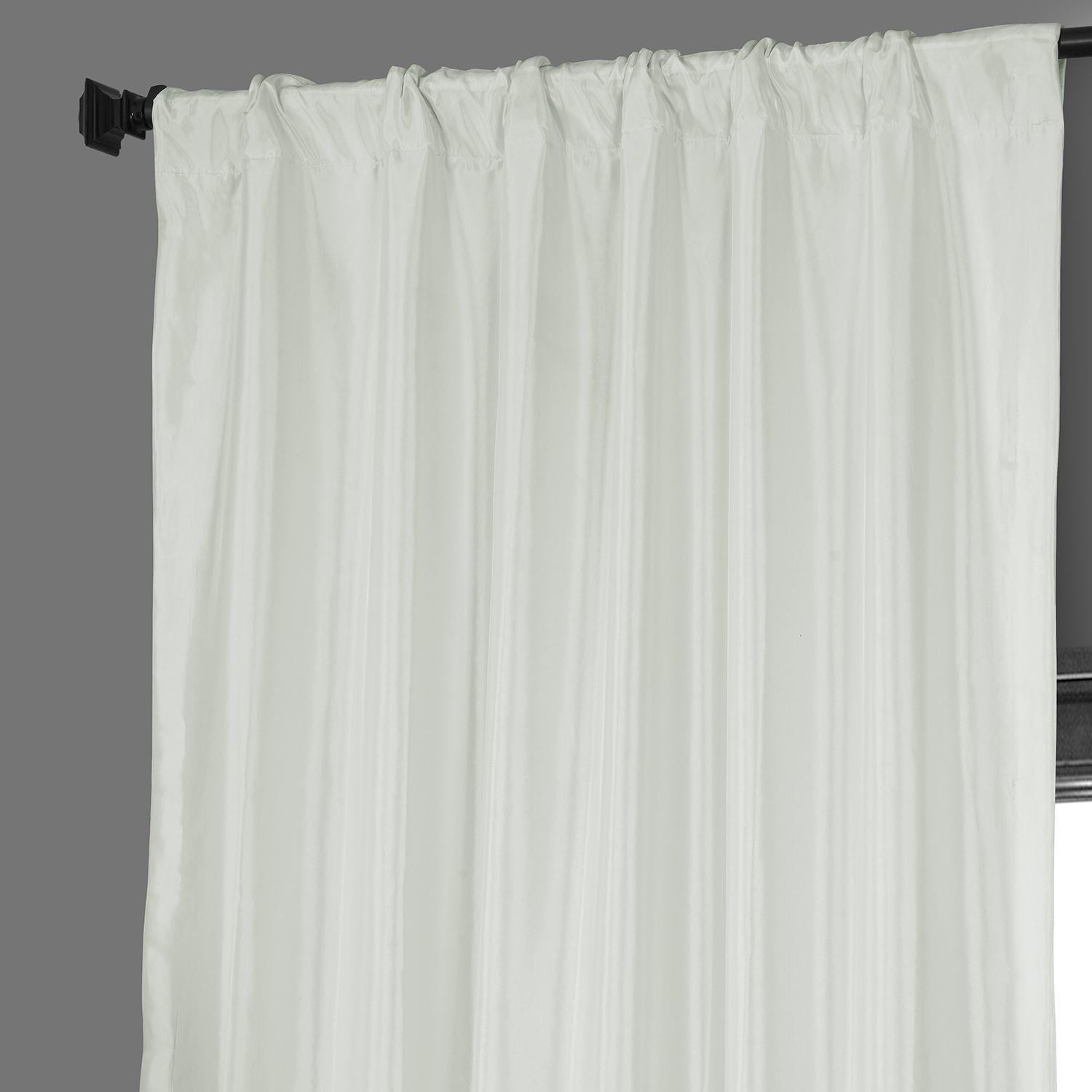 Eggshell Blackout Faux Silk Taffeta Curtain