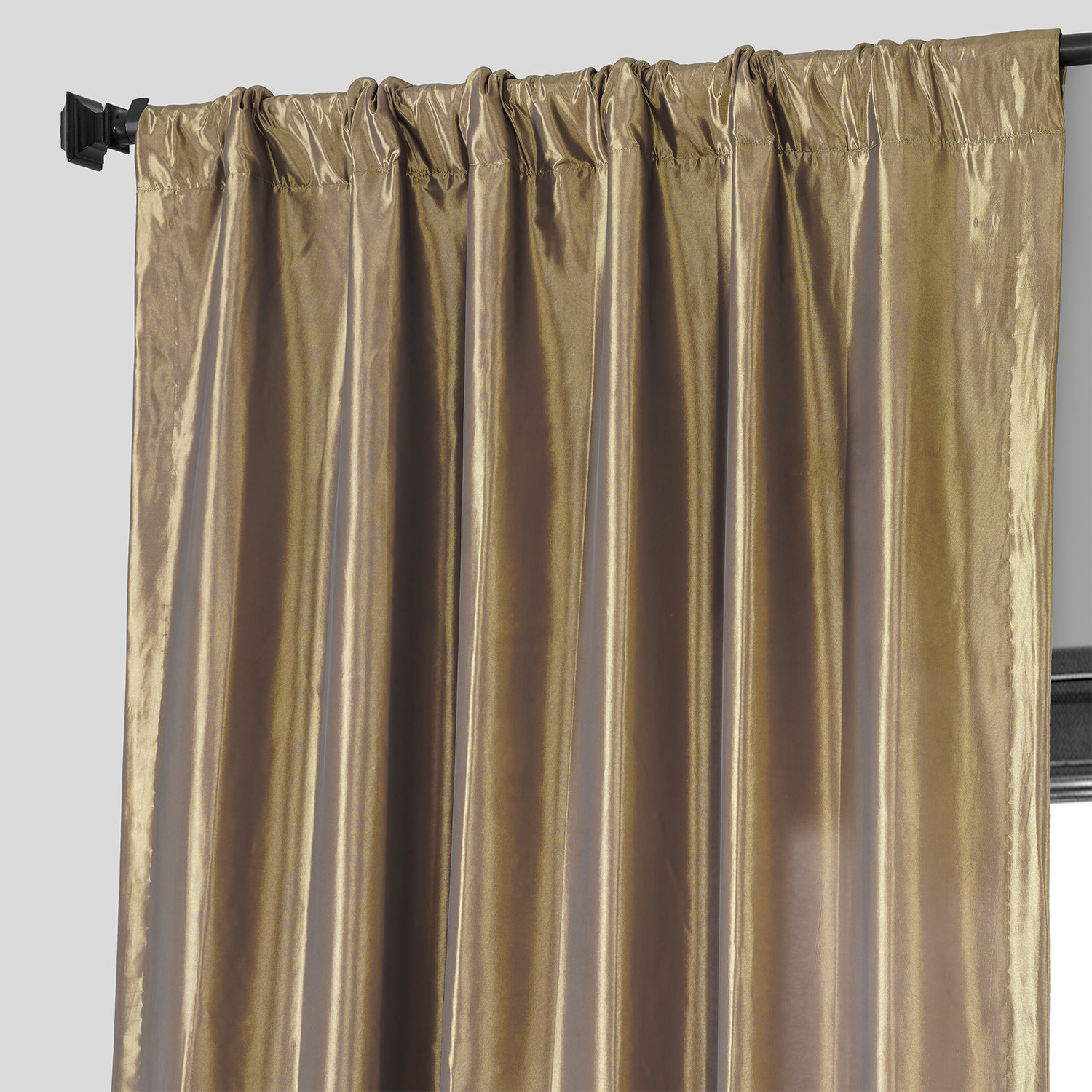 Gold Nugget Blackout Faux Silk Taffeta Curtain