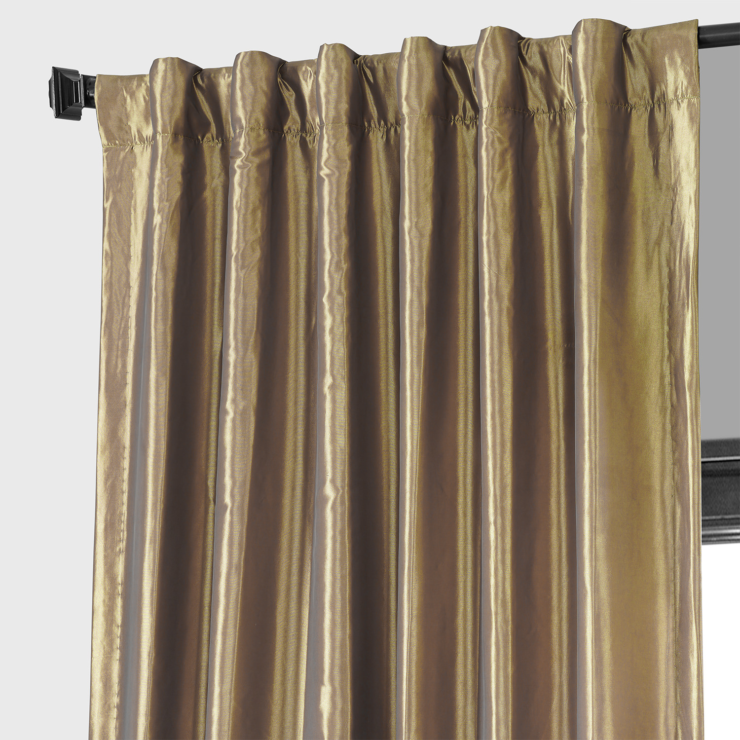 Gold Nugget Blackout Faux Silk Taffeta Curtain