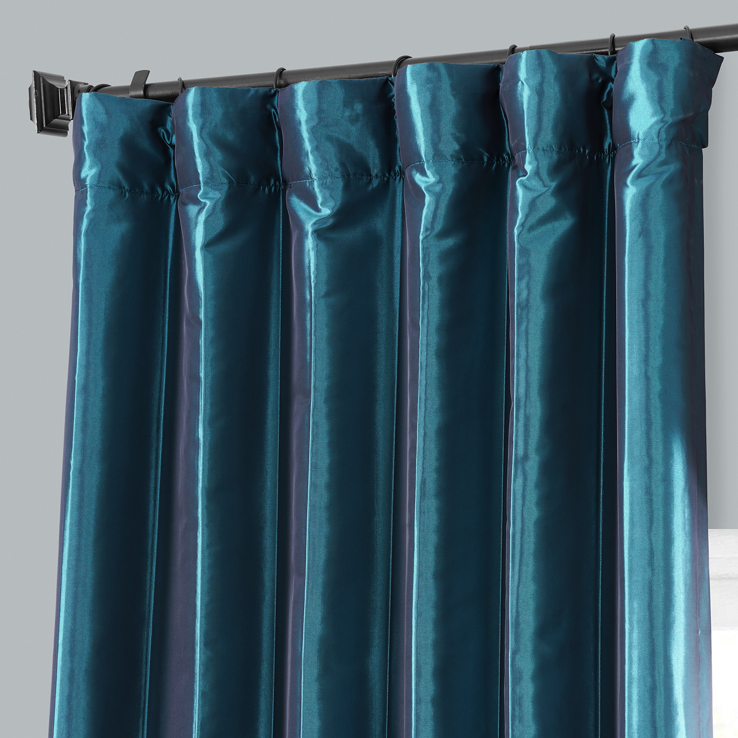 Mediterranean Faux Taffeta Curtain