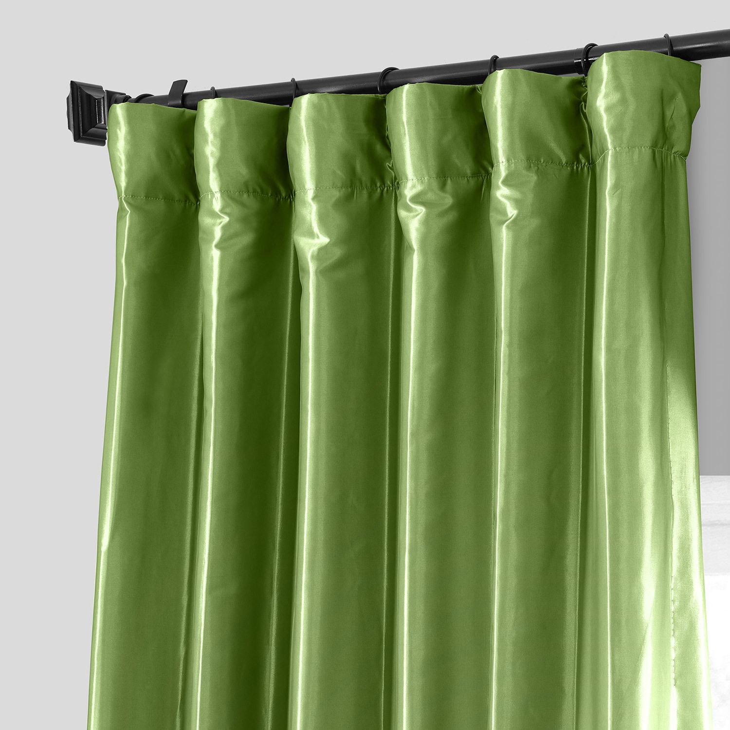Fern Faux Silk Taffeta Curtain