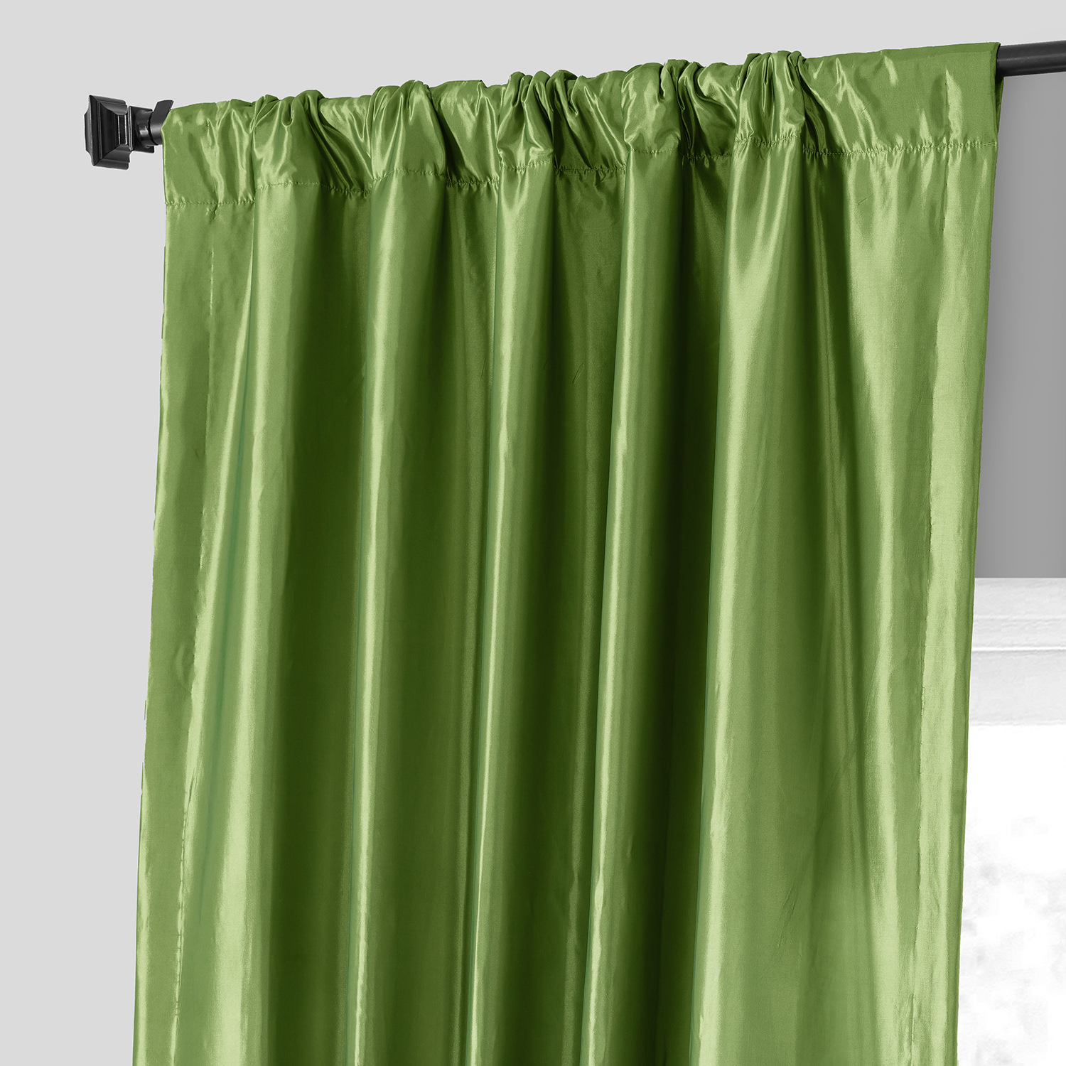 Fern Faux Silk Taffeta Curtain
