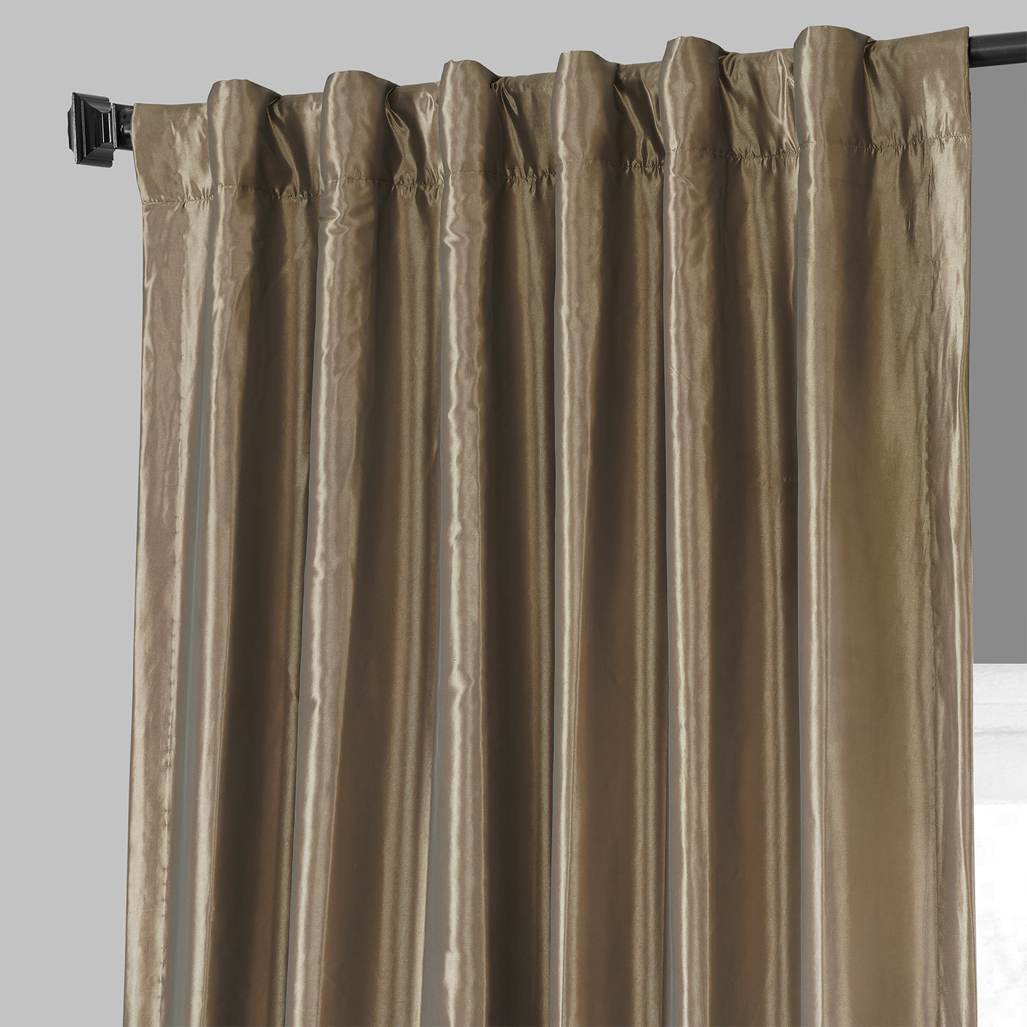 Gold Nugget Faux Silk Taffeta Curtain